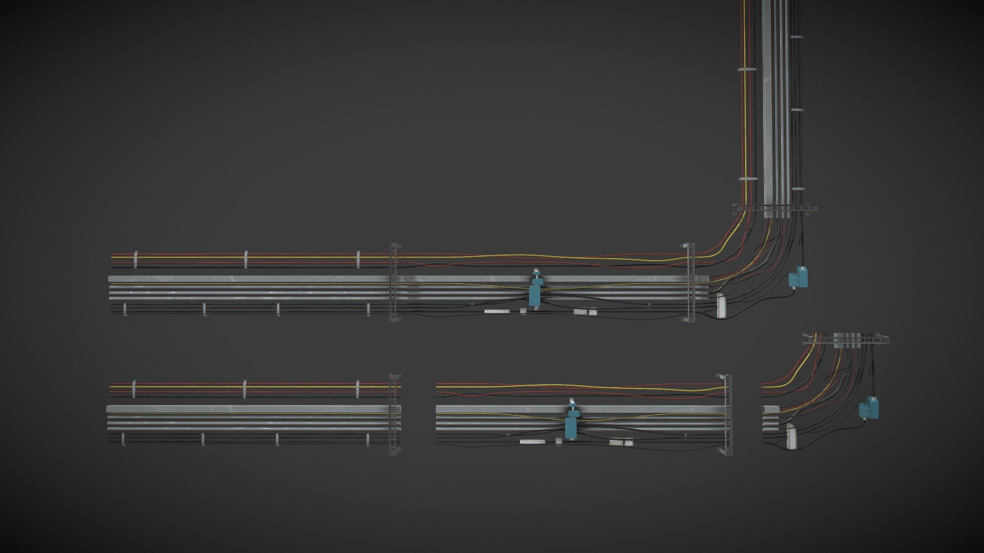 SCIFI Cables 3d model