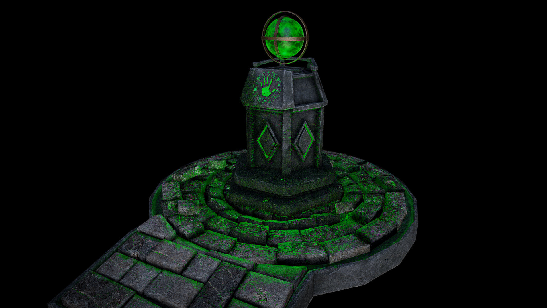 Magic Earth Shrine 3d model