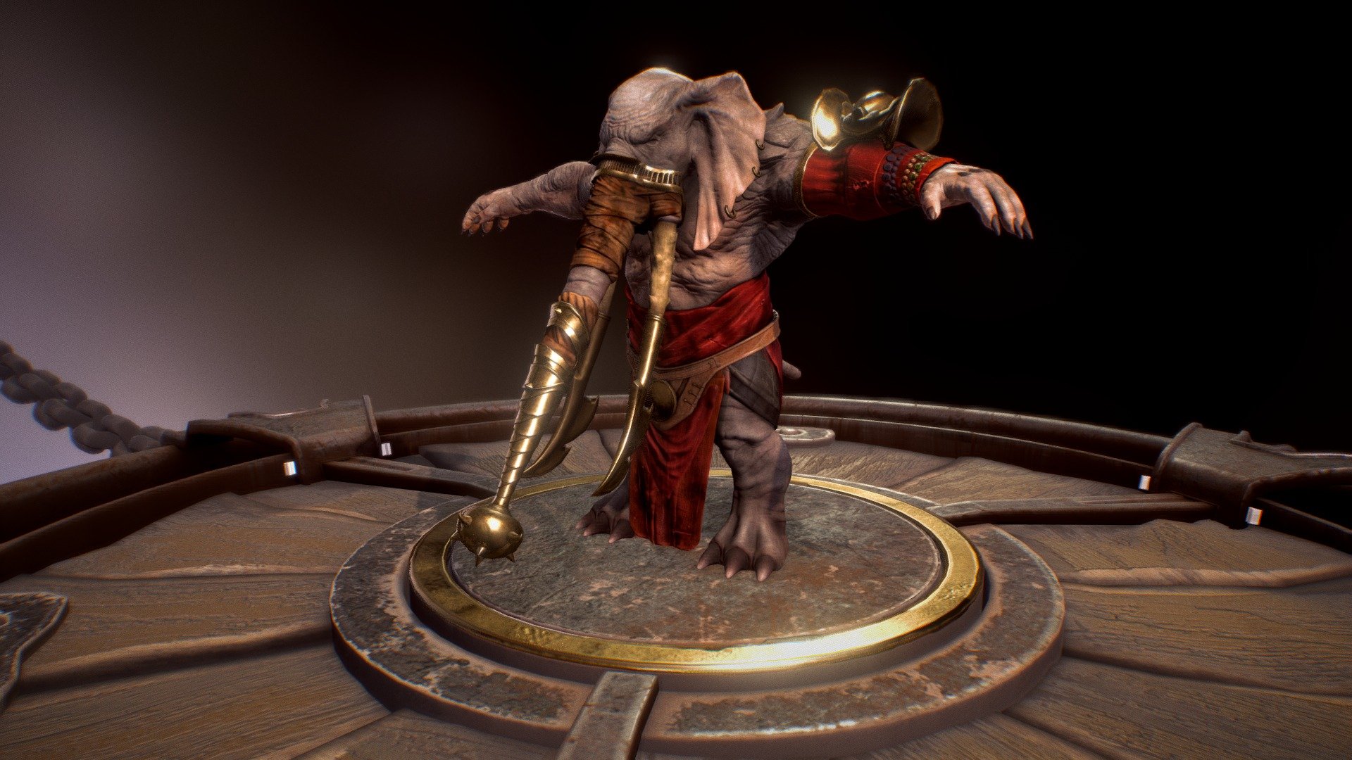 Elephantaur 3d model