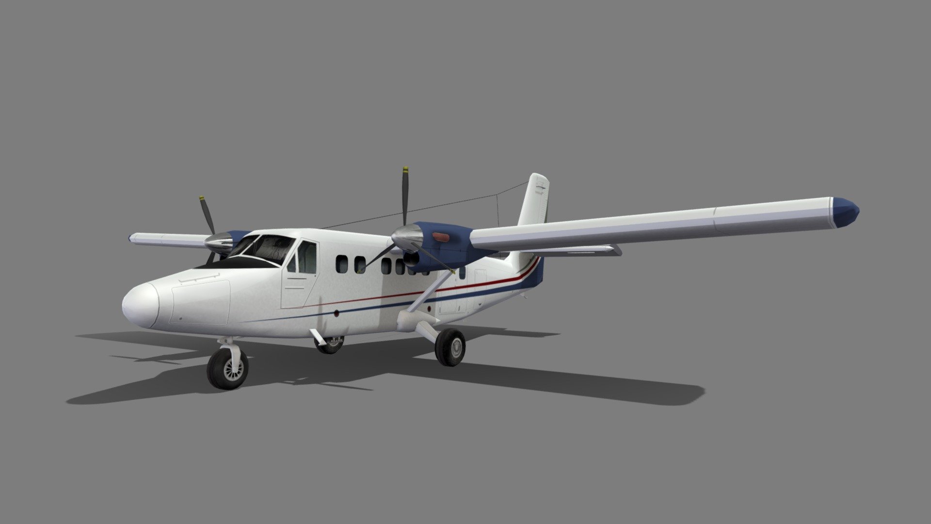 De Havilland Canada DHC-6 Twin Otter Static 3d model