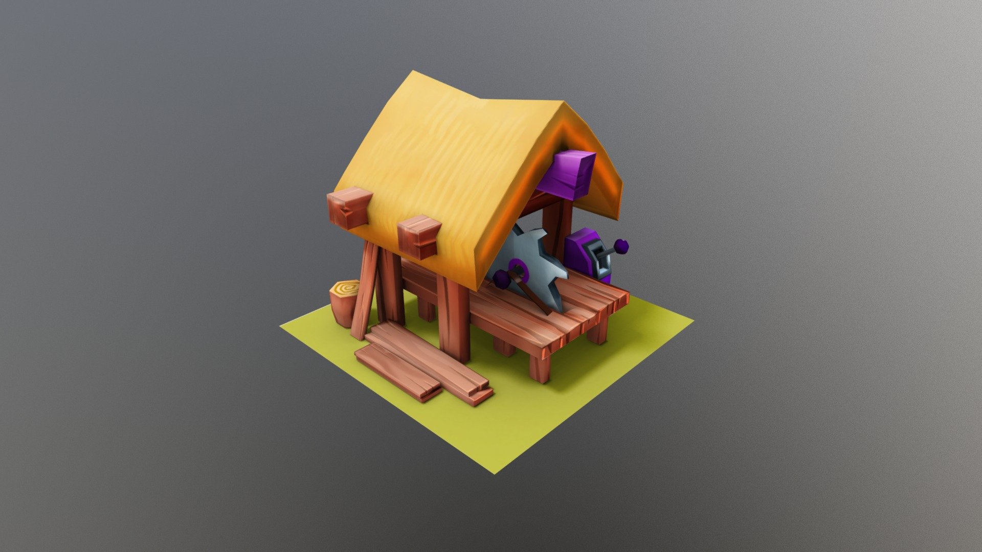 Sawmill Station 3d model