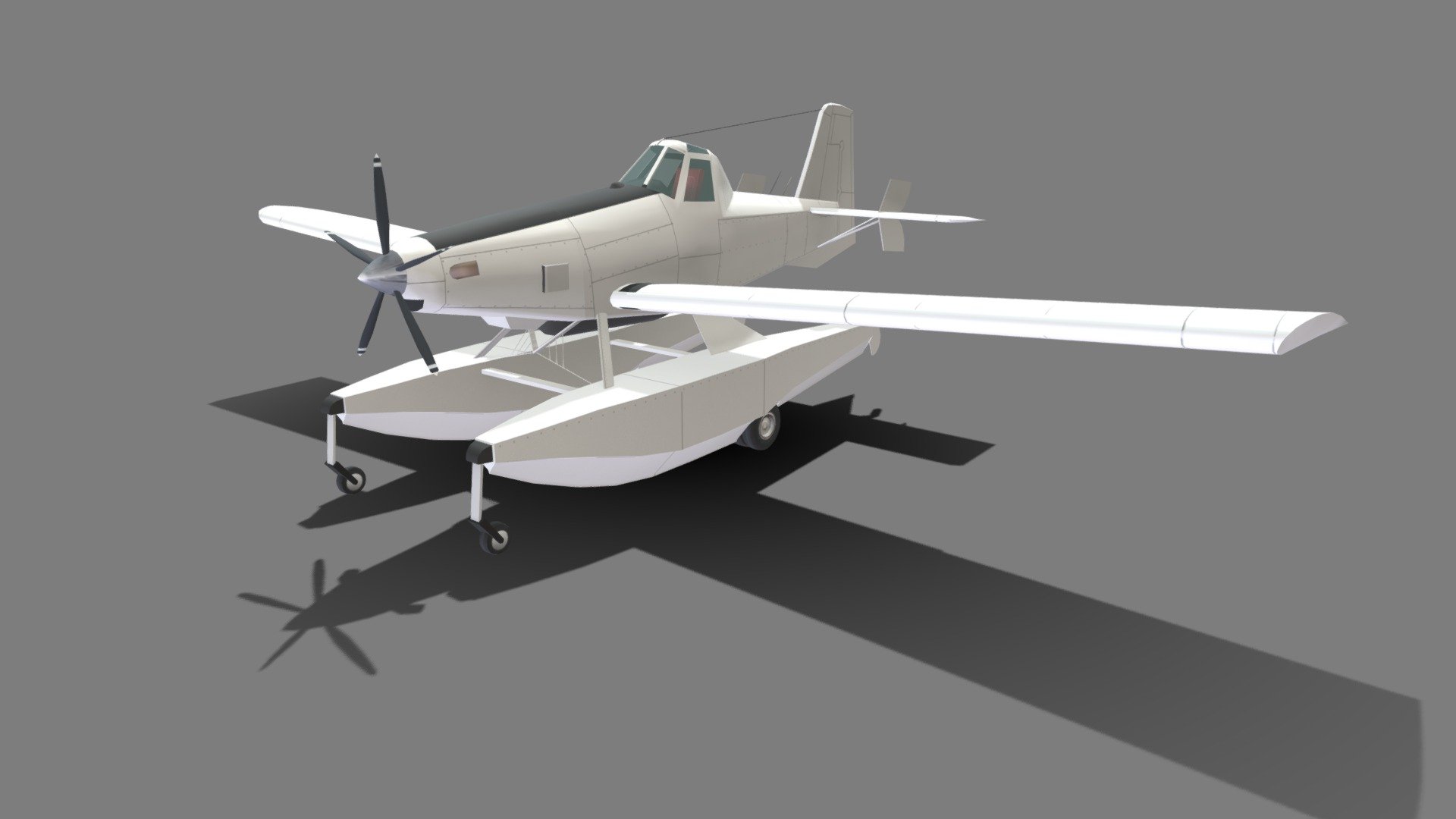 Airtractor AT-802F FIREBOSS Static low poly 3d model