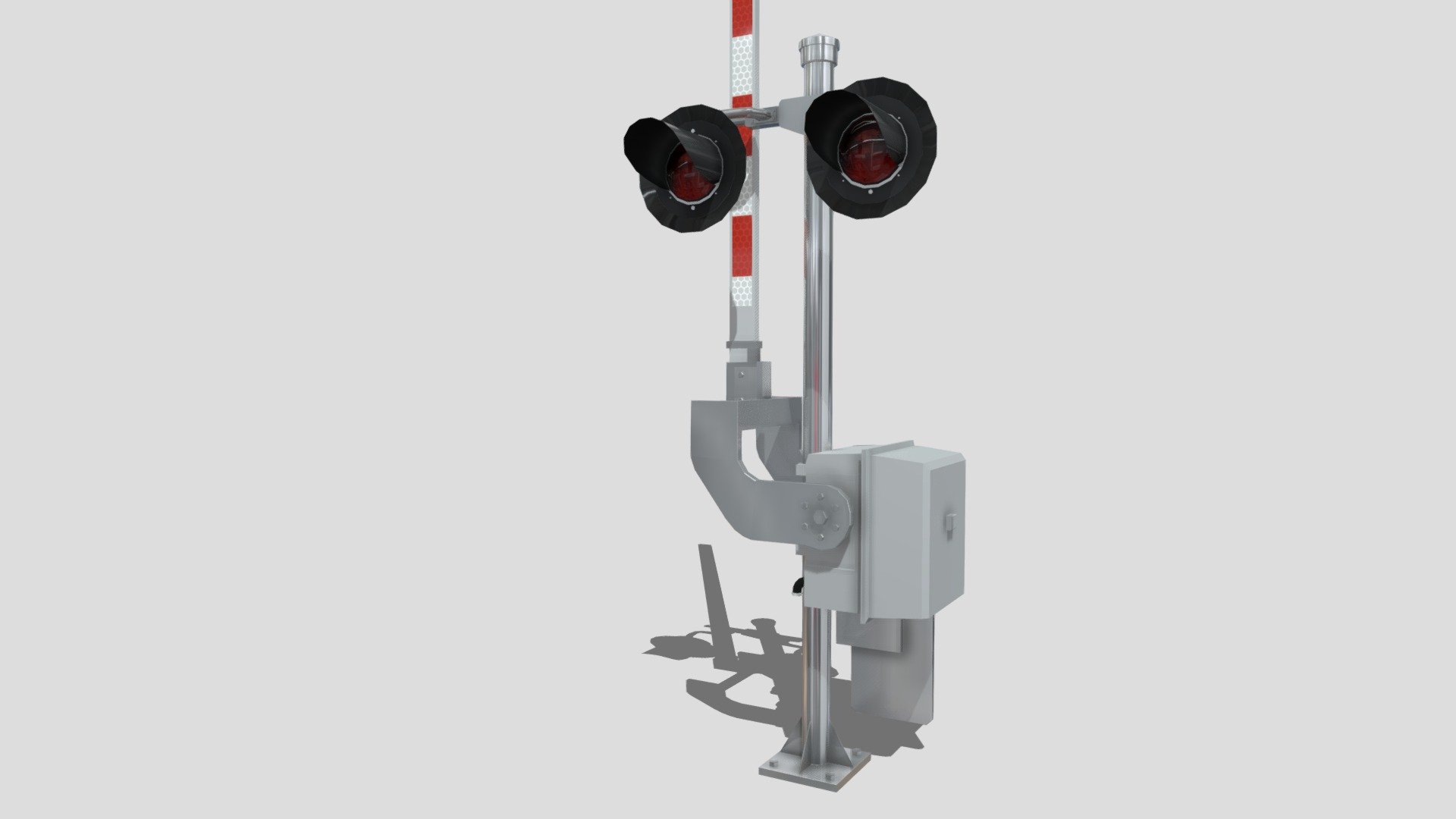 Simple WC Hayes Grade Crossing Signal 3d model