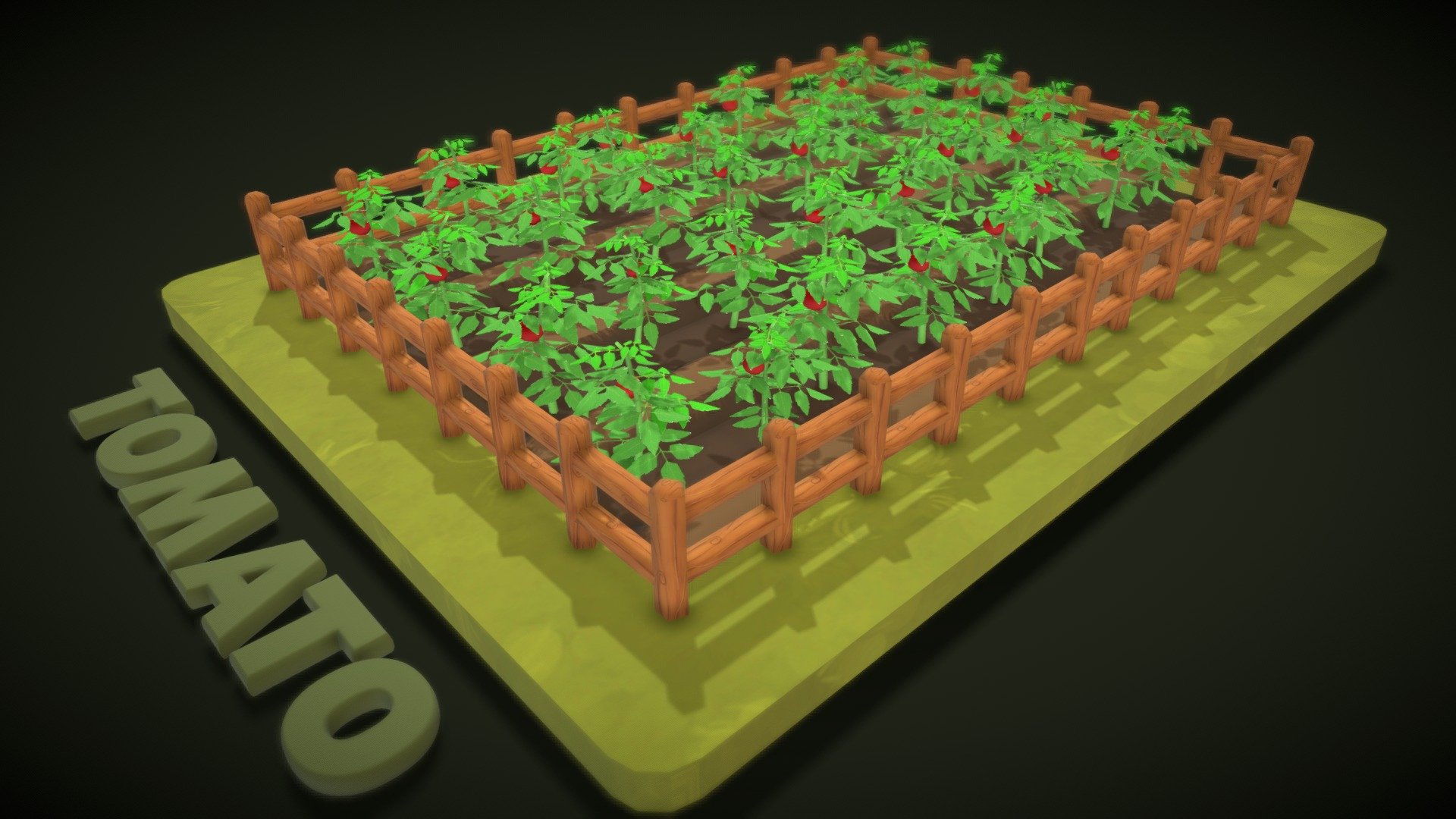 Tomato Farm 3d model