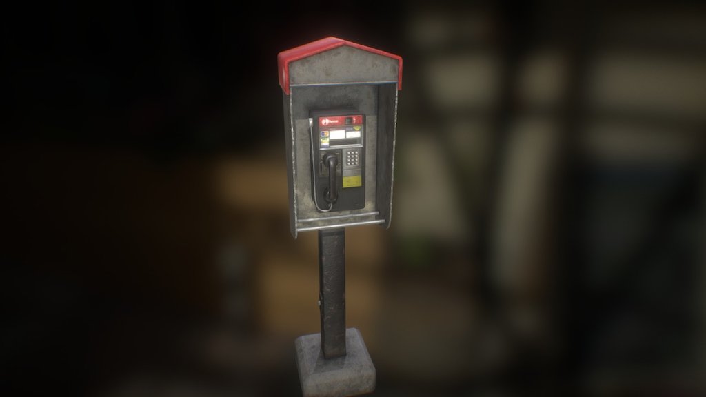 Public Phone 3d model