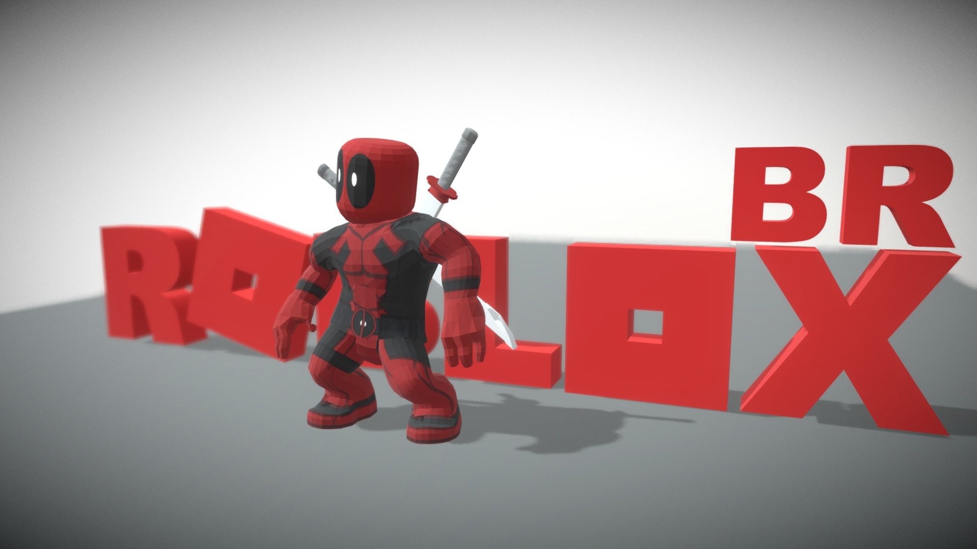 DEADPOOL ROBLOX 3d model