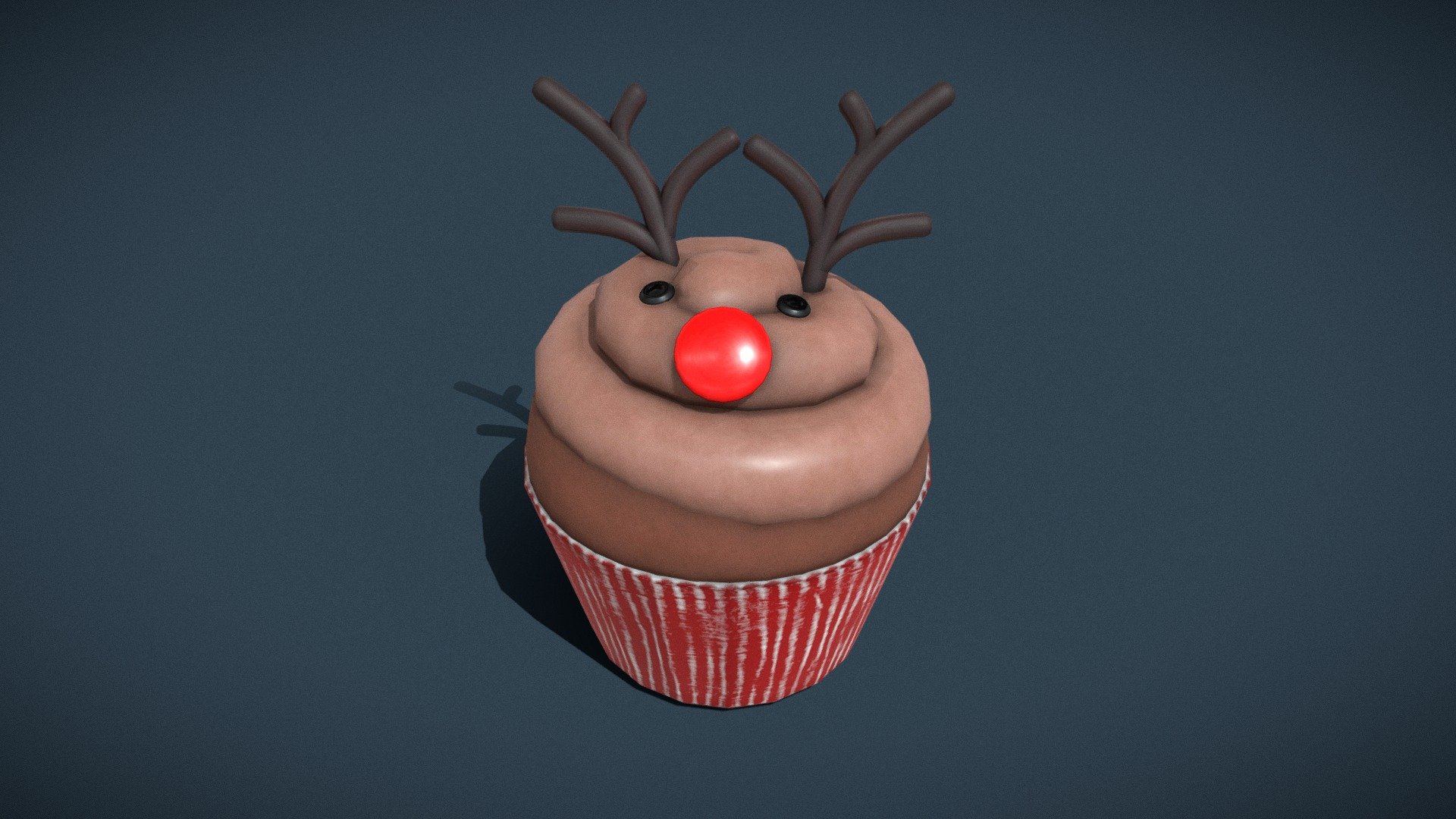 Reindeer_Cupcake 3d model