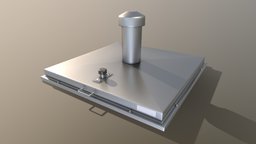 Metal Floor Hatch Low-Poly