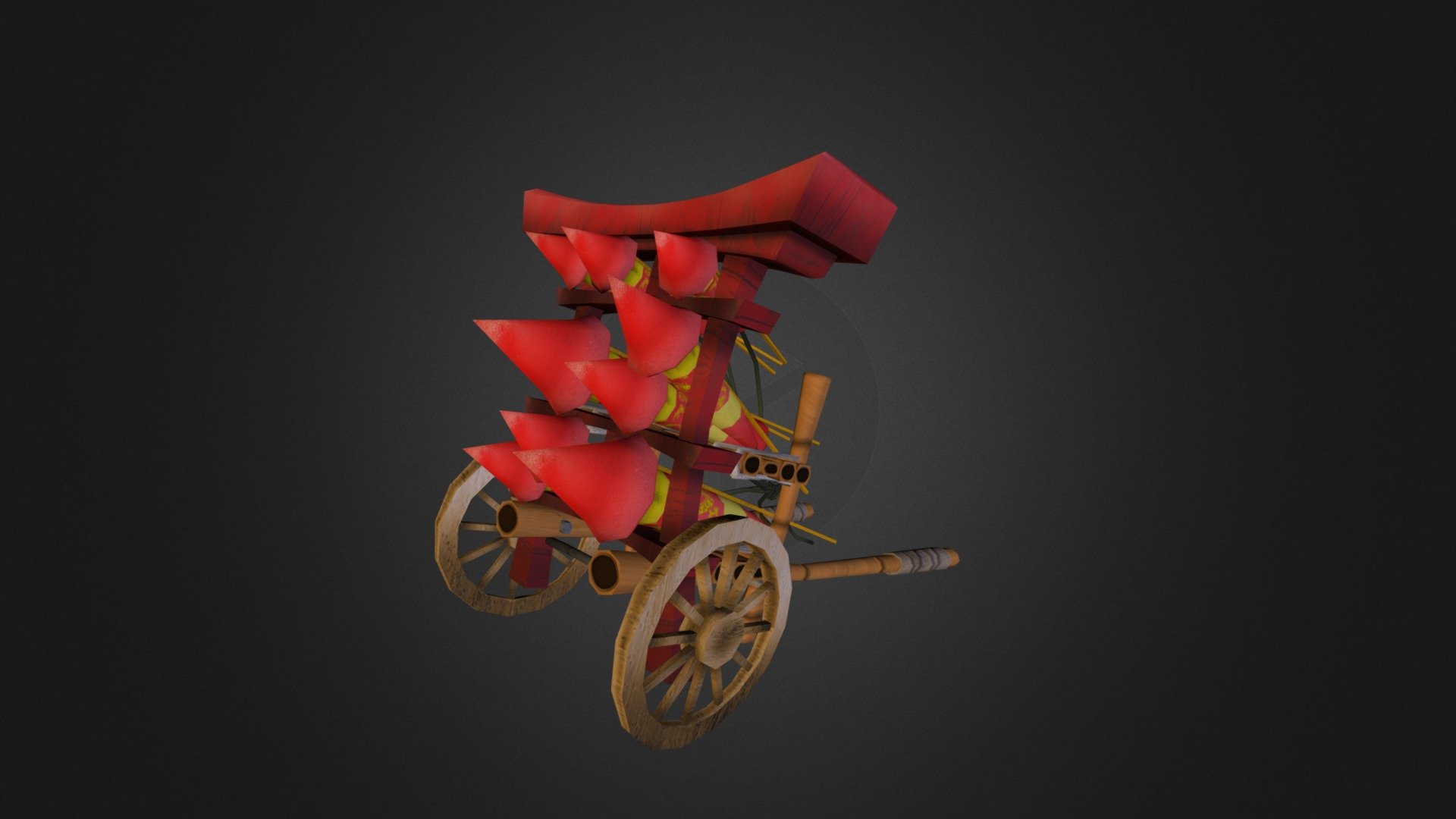 Asian Firework Launcher 3d model