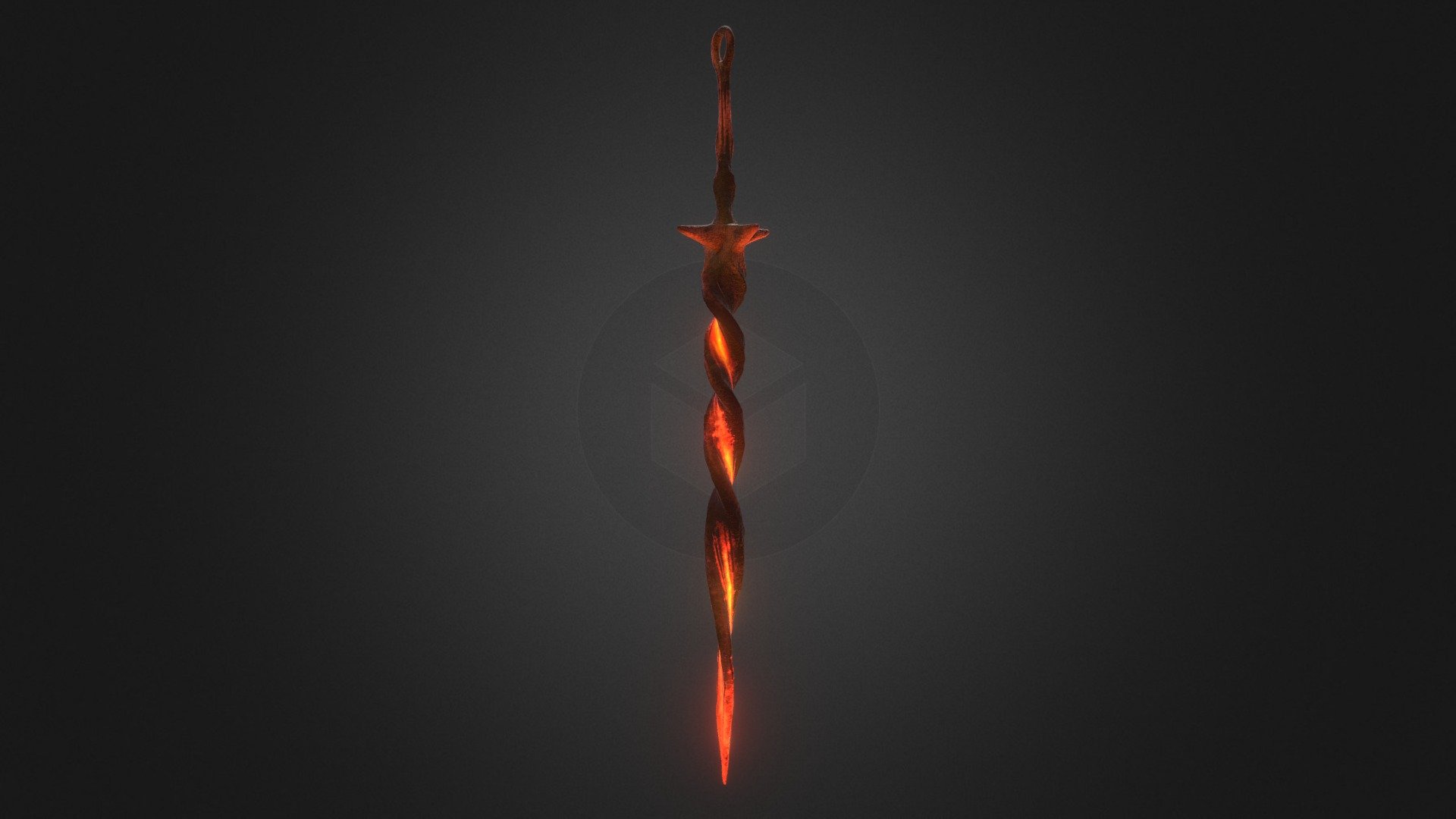 Coiled Sword from Dark Souls (Firelink) 3d model