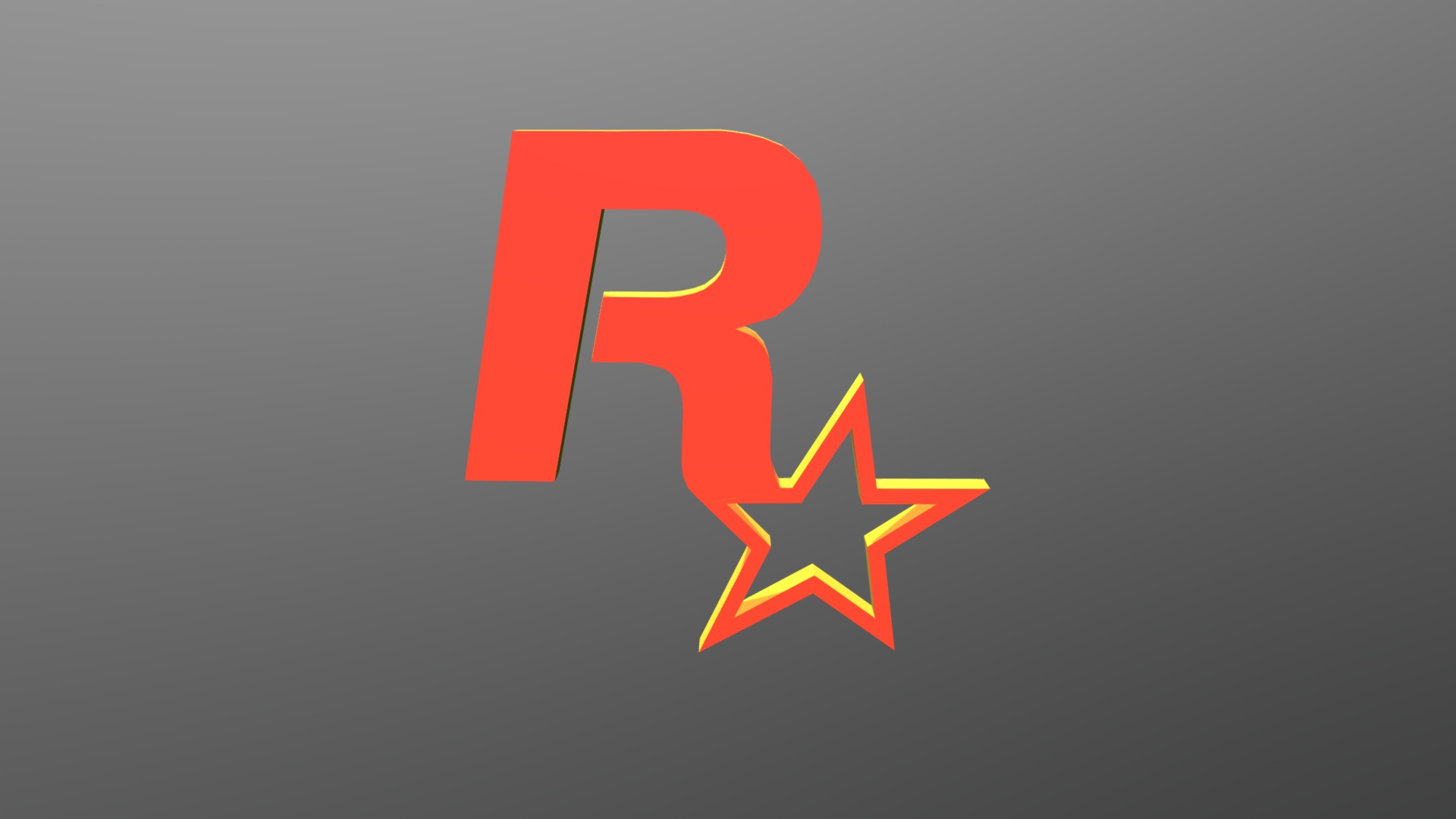 Rockstar Logo 3d model