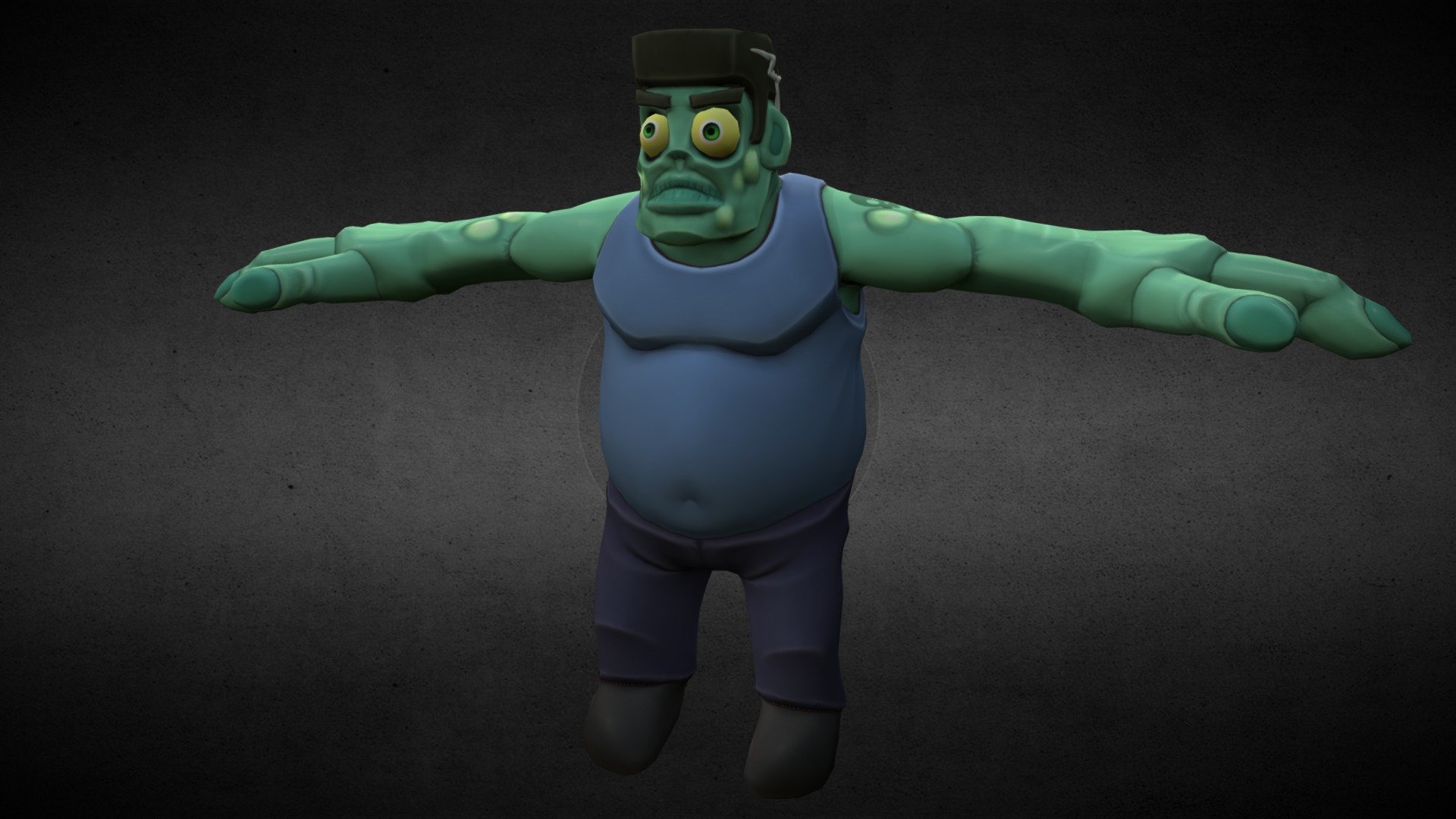 Fat Zombie2 3d model