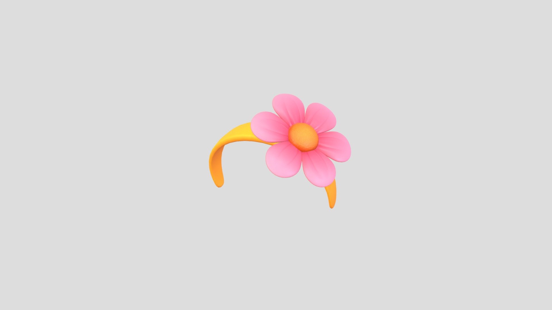 Prop197 Flower Headband 3d model