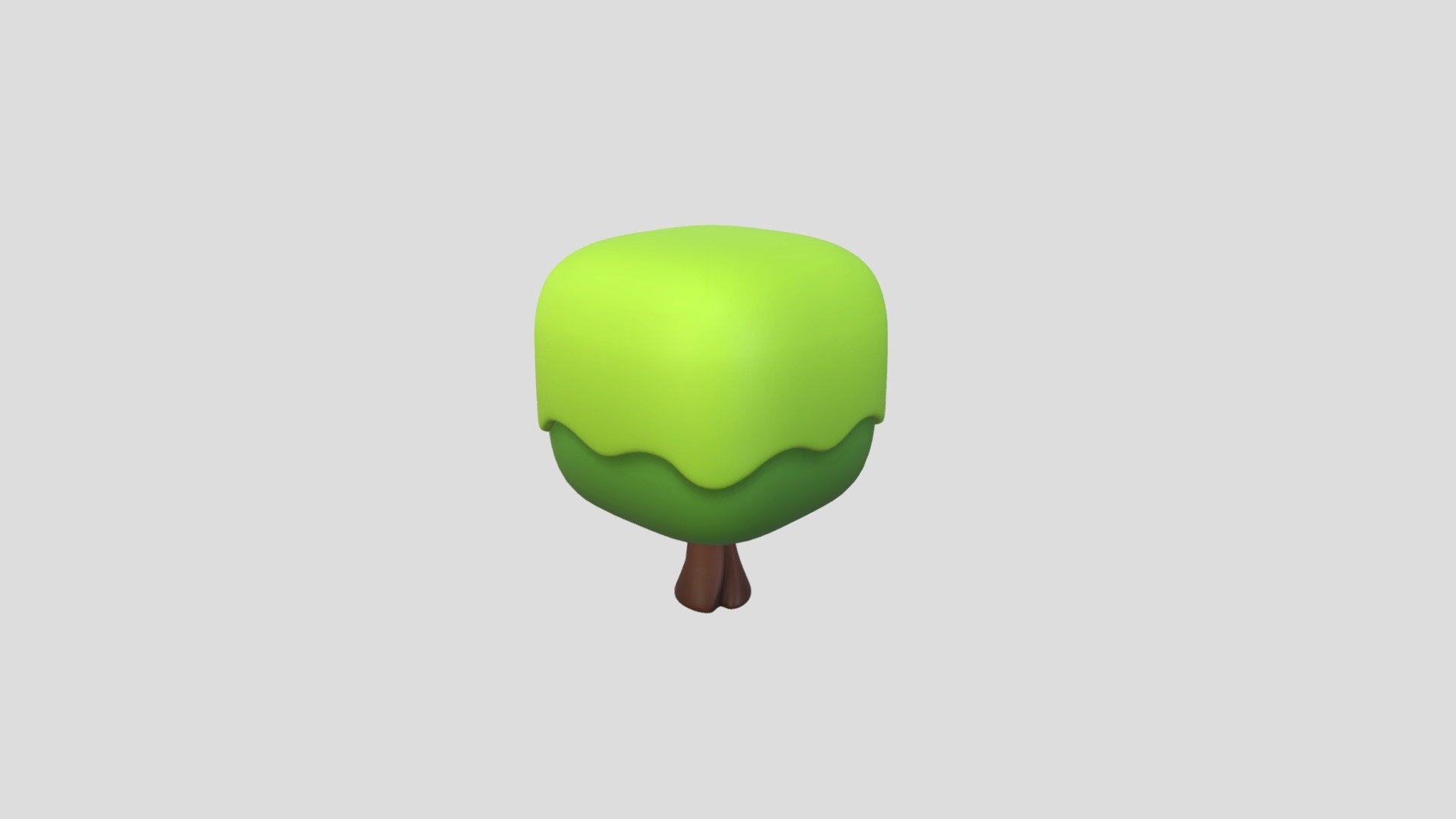 Cartoon Tree 3d model