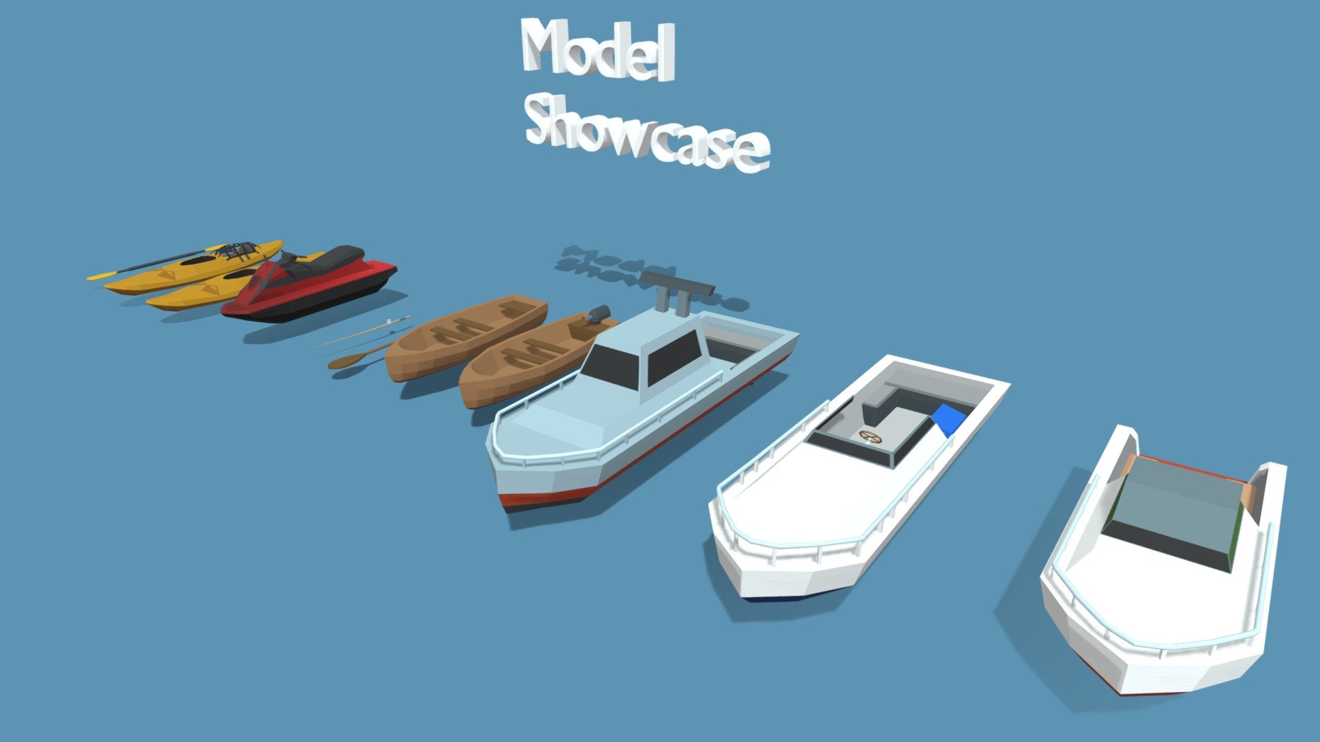 Boats 3d model