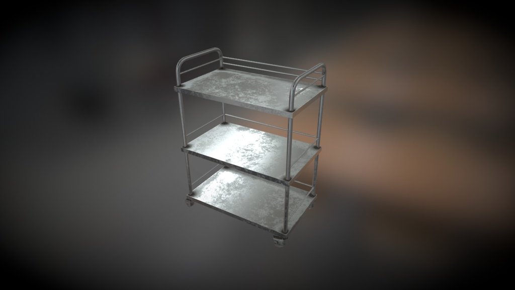 Medical Trolley 3d model