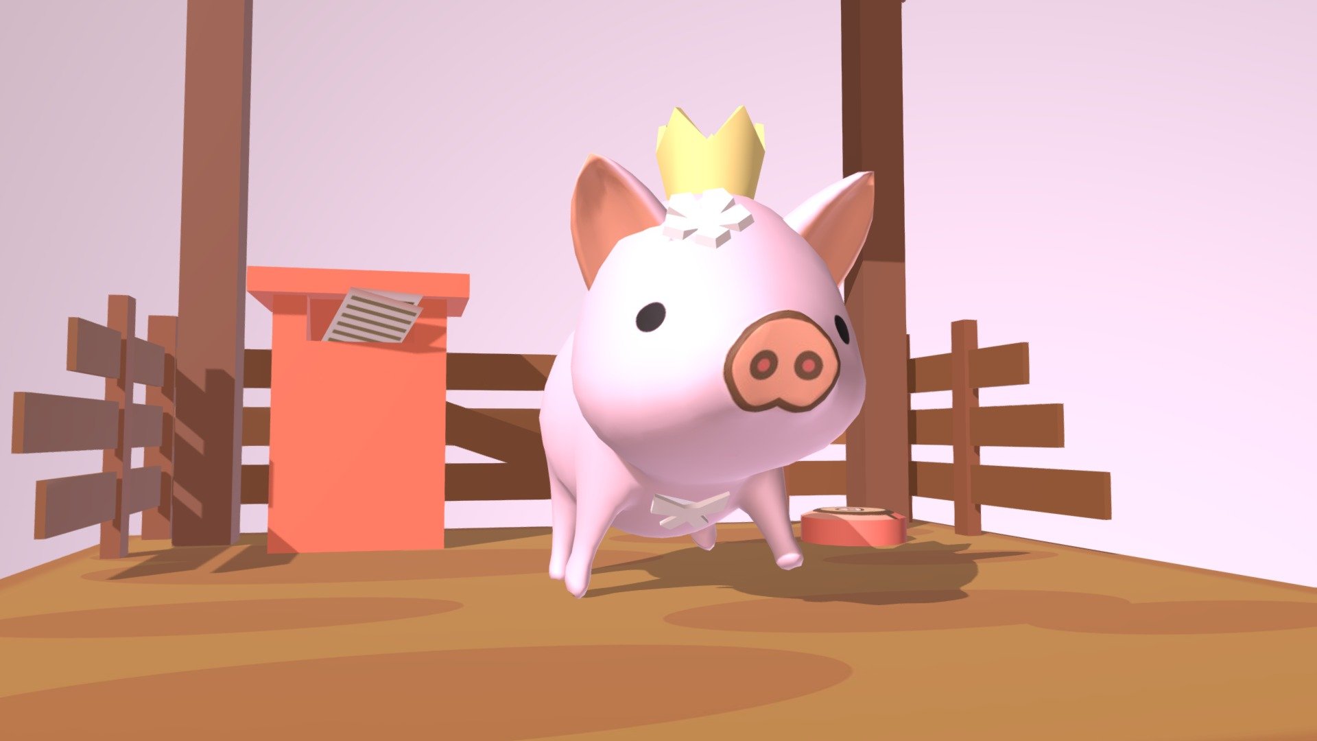 Mini Piggy 3d model