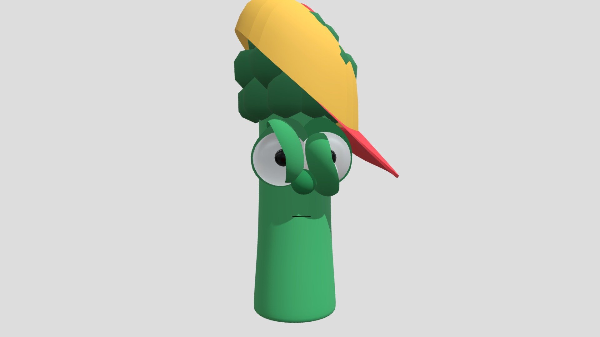 Junior Asparagus (90s) (Updated) 3d model