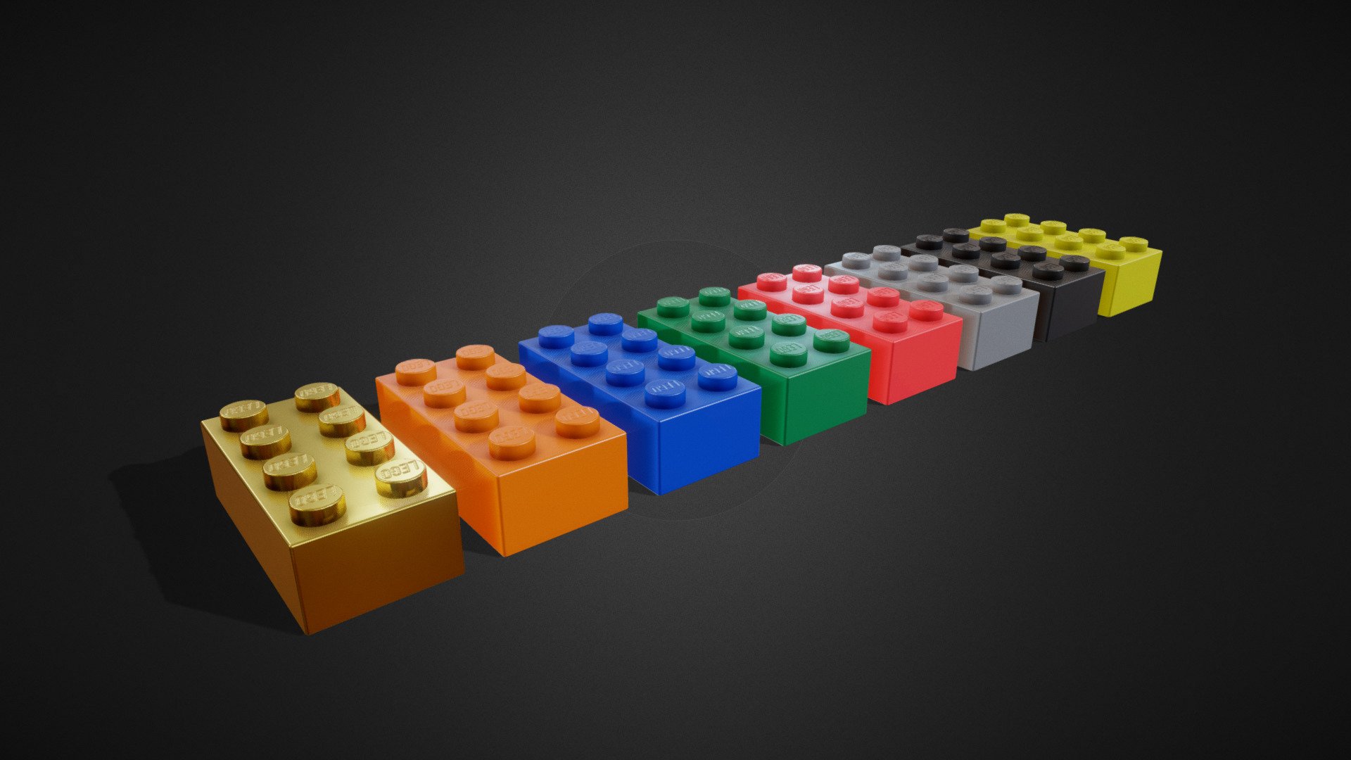 Lego Bricks 3d model