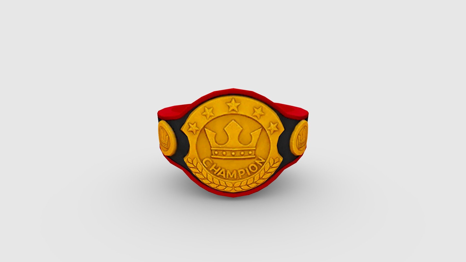 champion belt 3d model