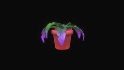 Stylized Alien Plant Pot