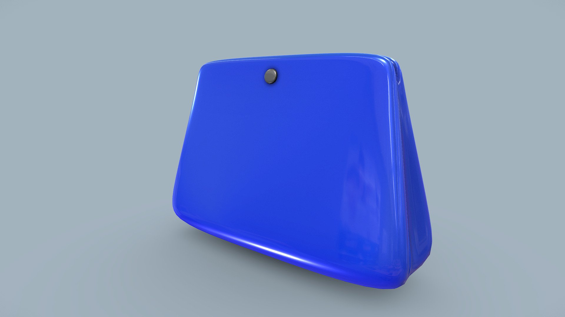 Female Blue Fashion Purse Handbag 3d model