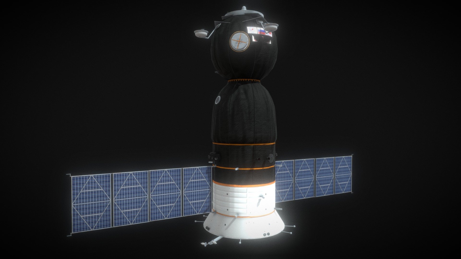 3D Soyuz Spacecraft model Low-poly 3D model 3d model