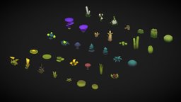 Stylized vegetation Asset Pack