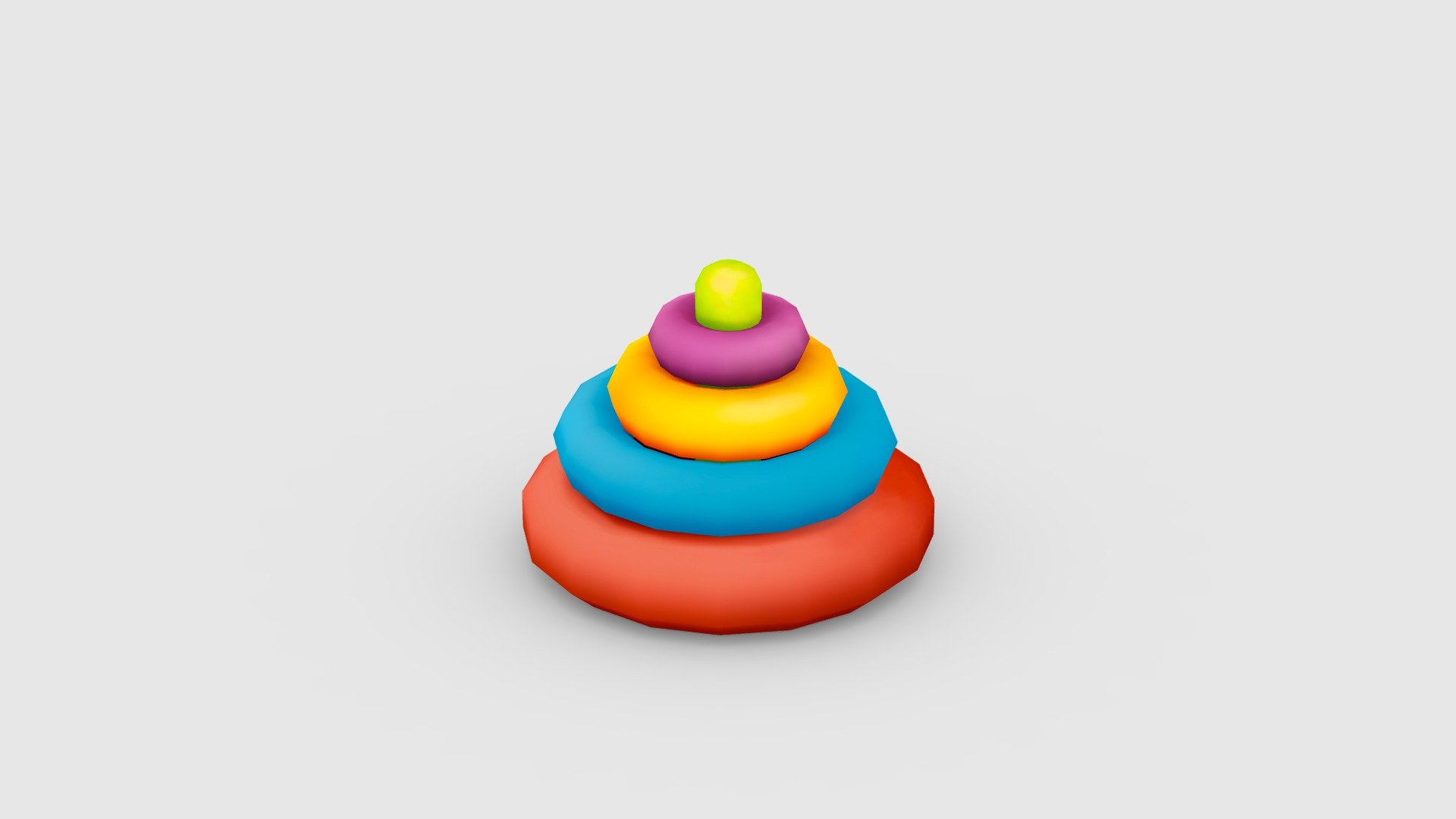 Cartoon ferrule toy 3d model