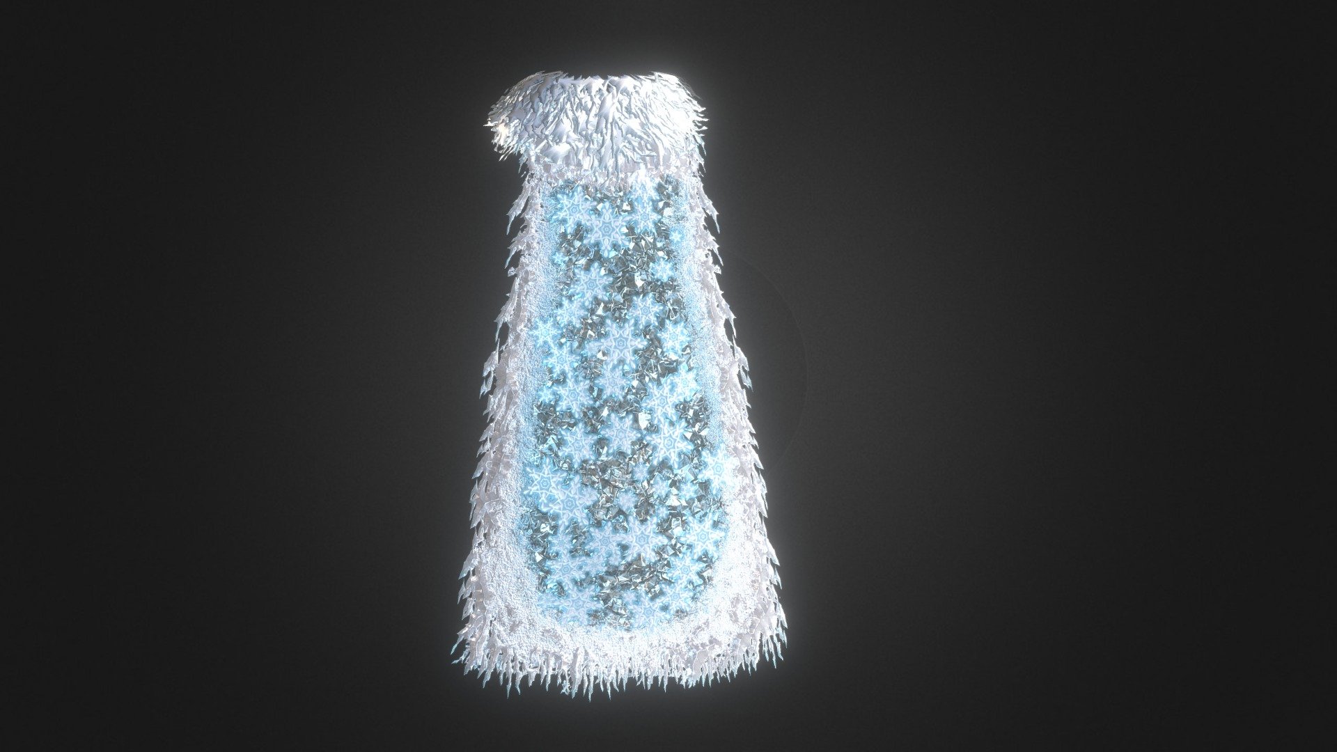 Snowflake Cloak 3d model