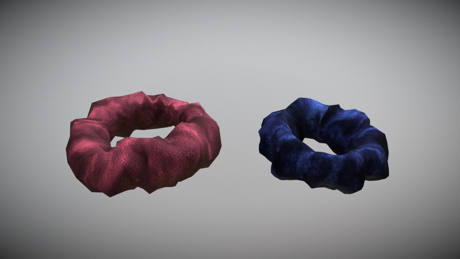 Scrunchie Hair Tie 3d model