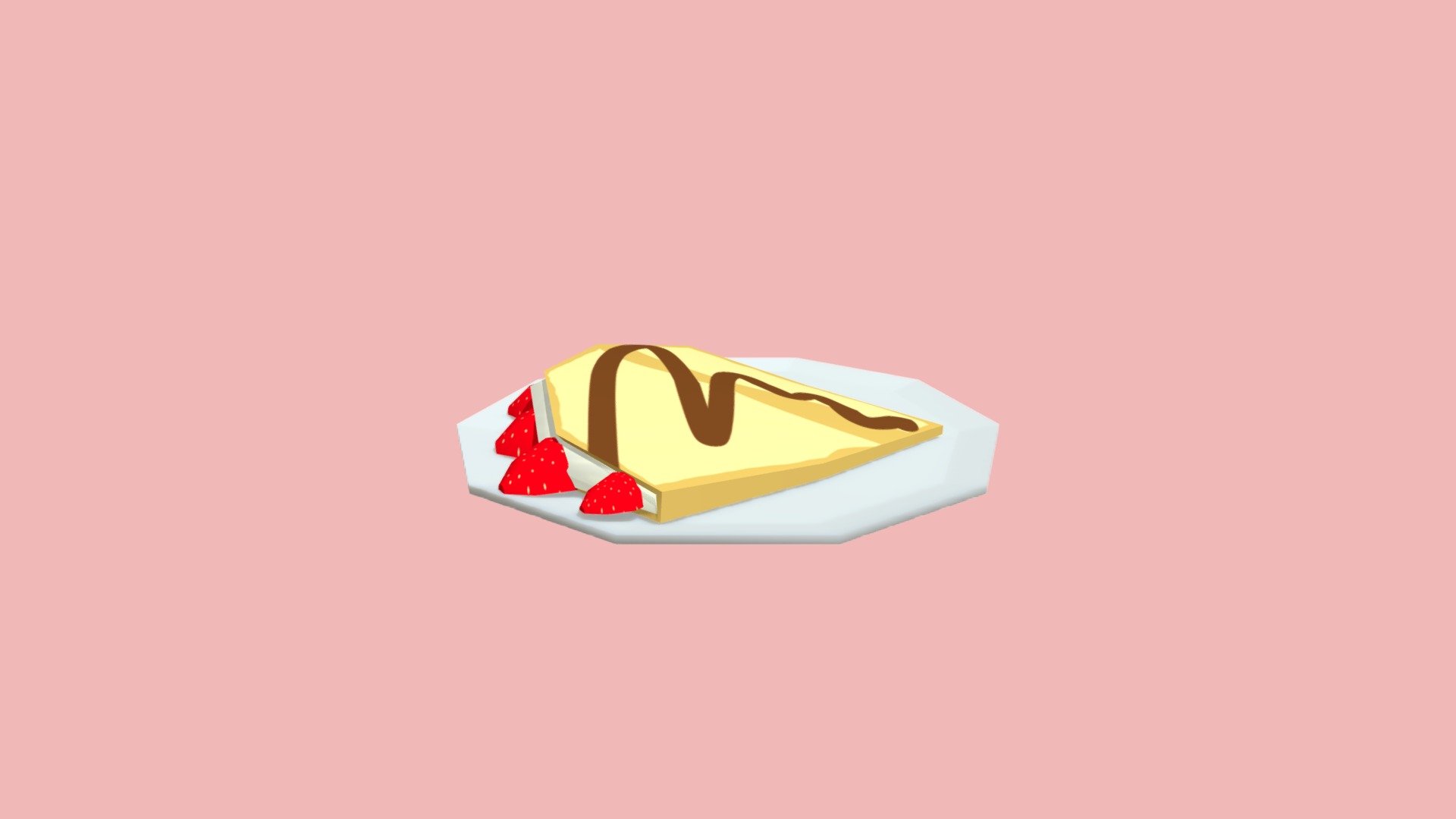 crepe 3d model