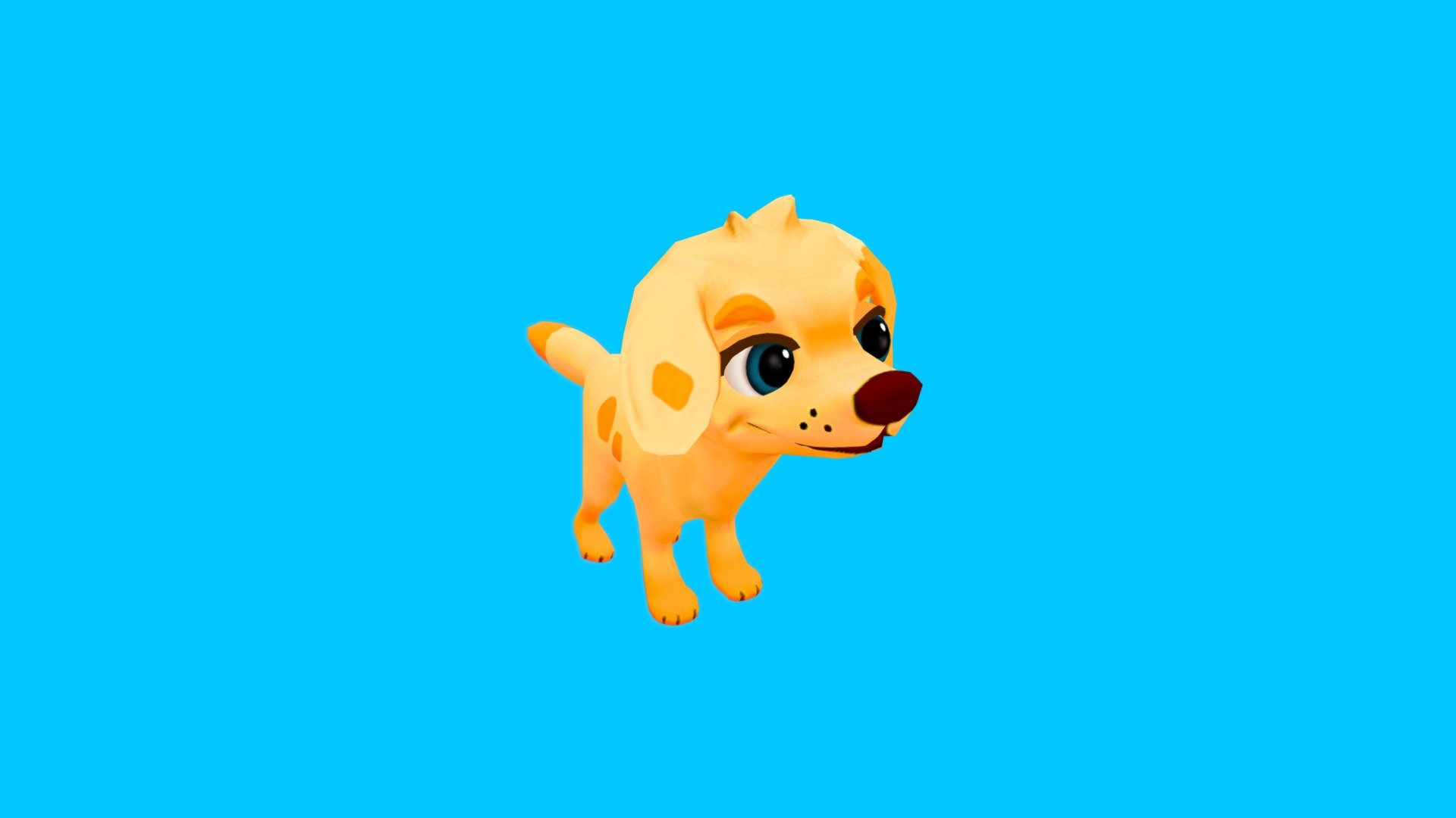 Stylized Dog 3d model