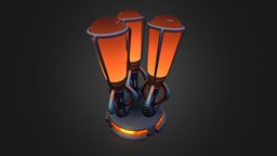 FieldRunners Lowpoly Lava Tower