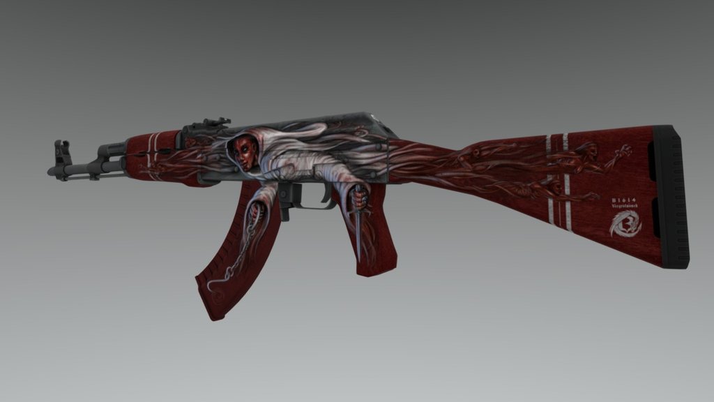 AK-47 | Contessa 3d model