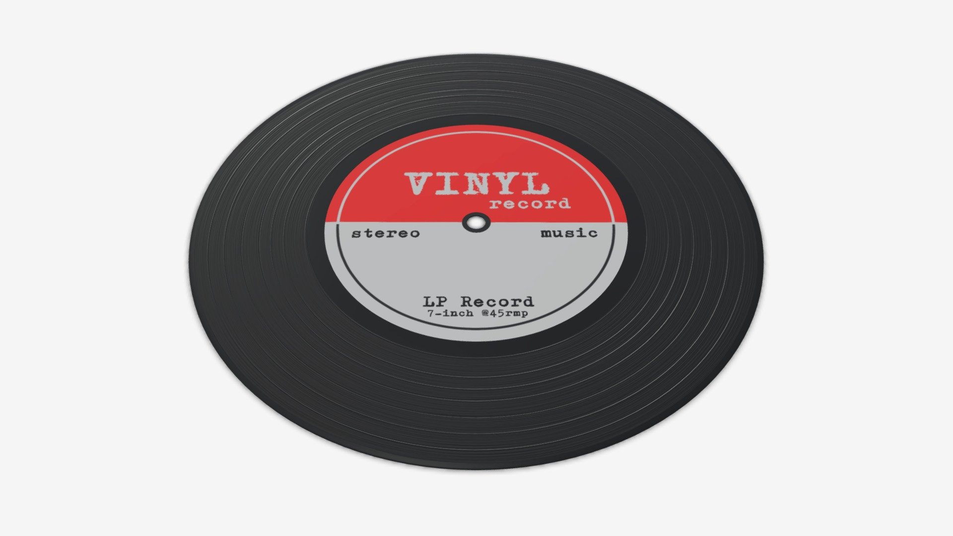 Vinyl record 01 3d model