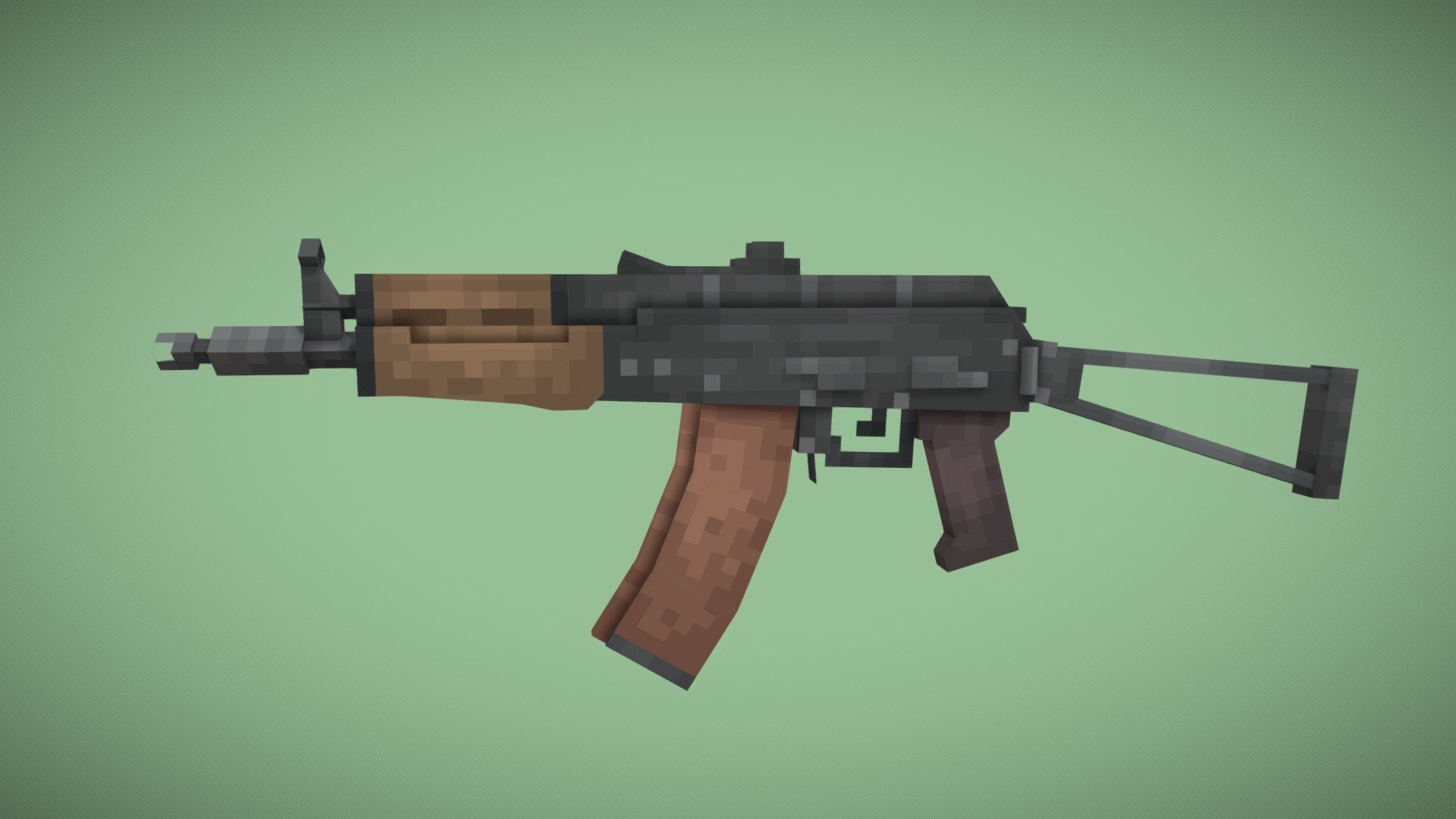 AKS-74U | LowPoly 3d model