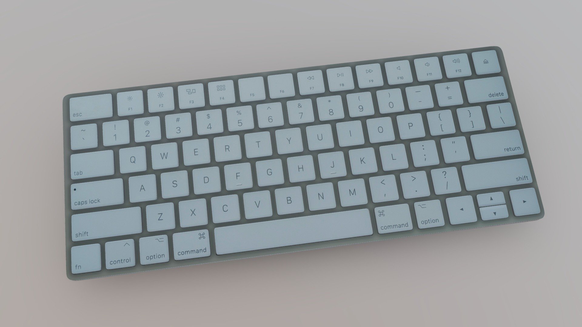 Keyboard Silver 3d model