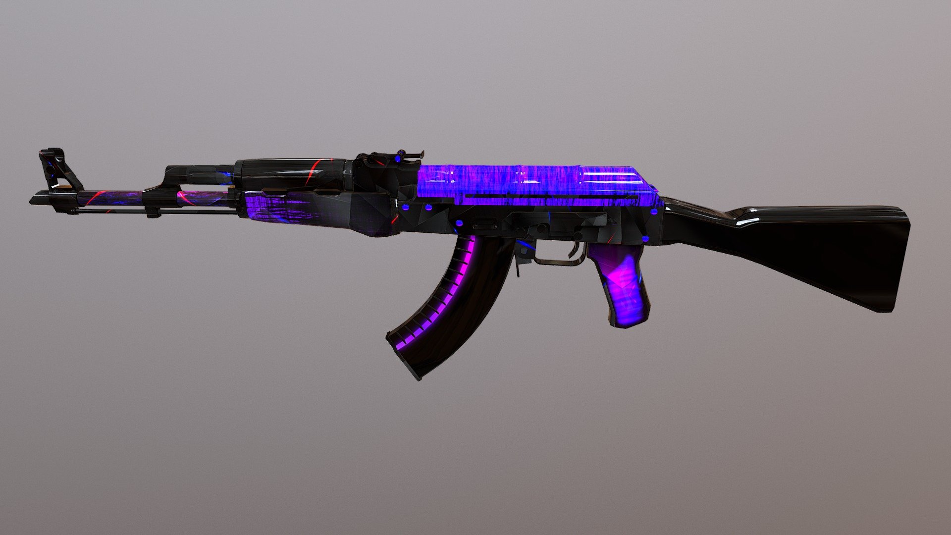 Ak-47 Invader 3d model