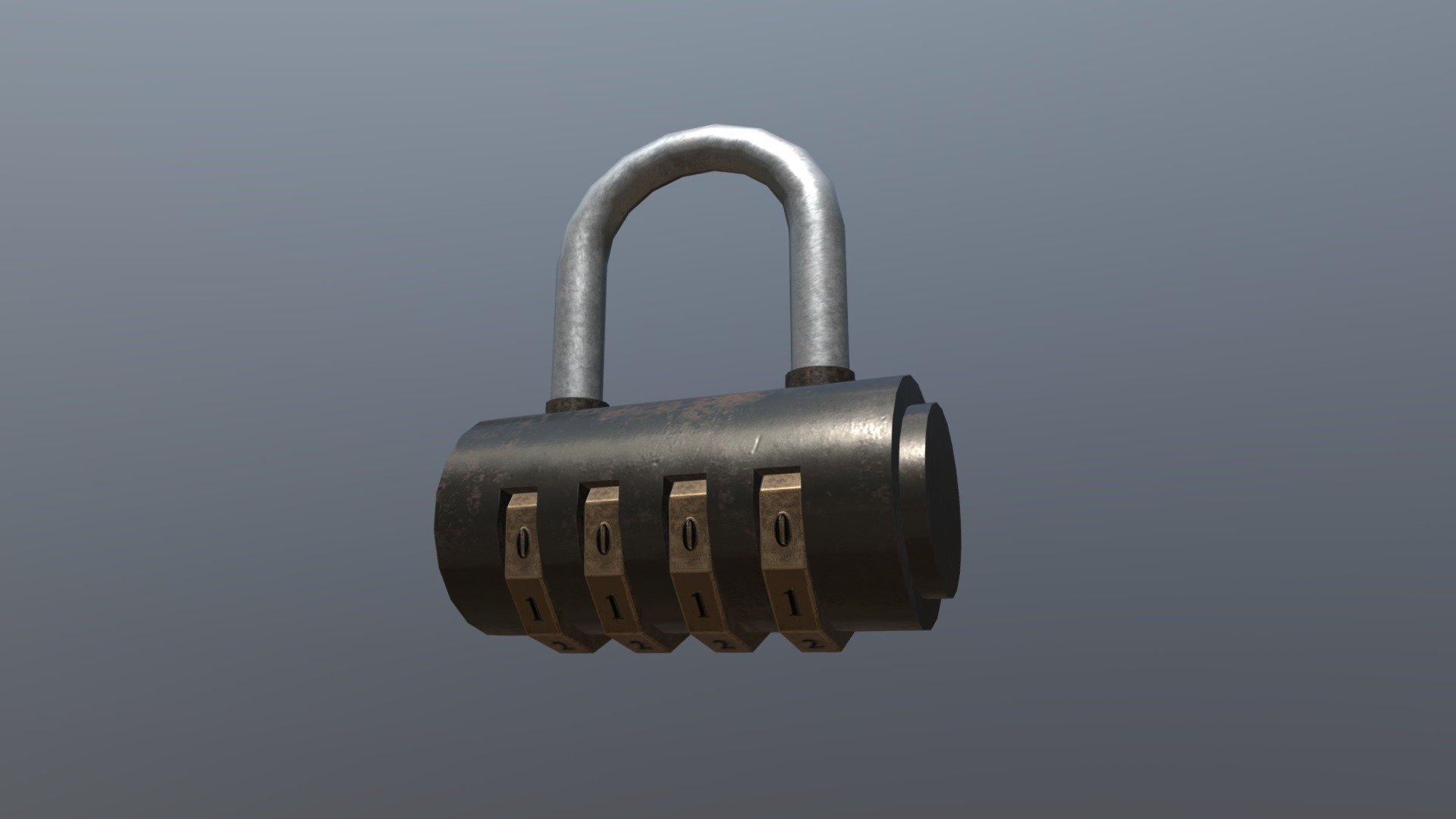 Combination Lock 3d model