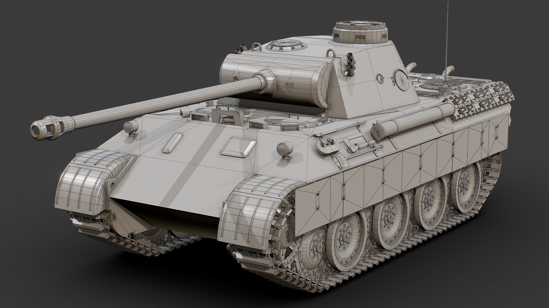 Panther Ausf.D 3d model