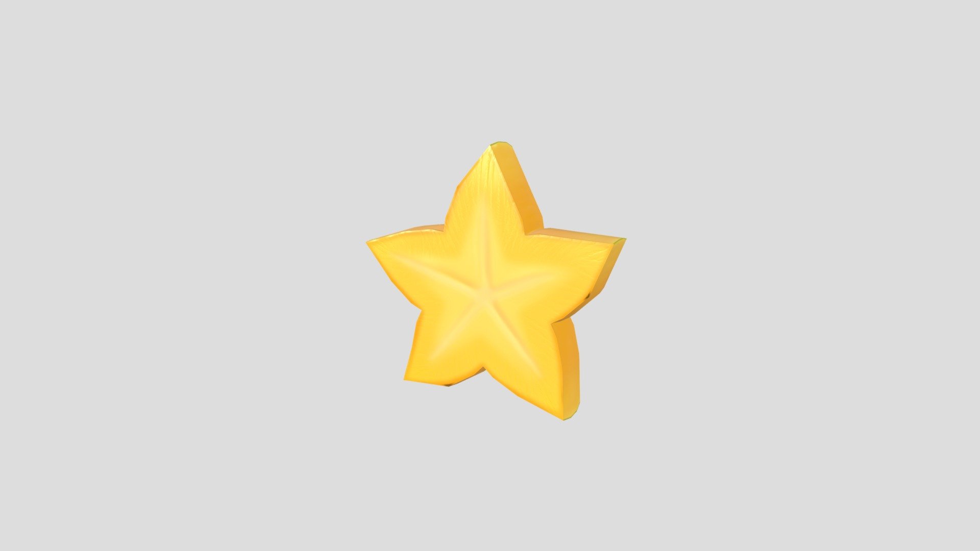 Star Fruit Slice 3d model