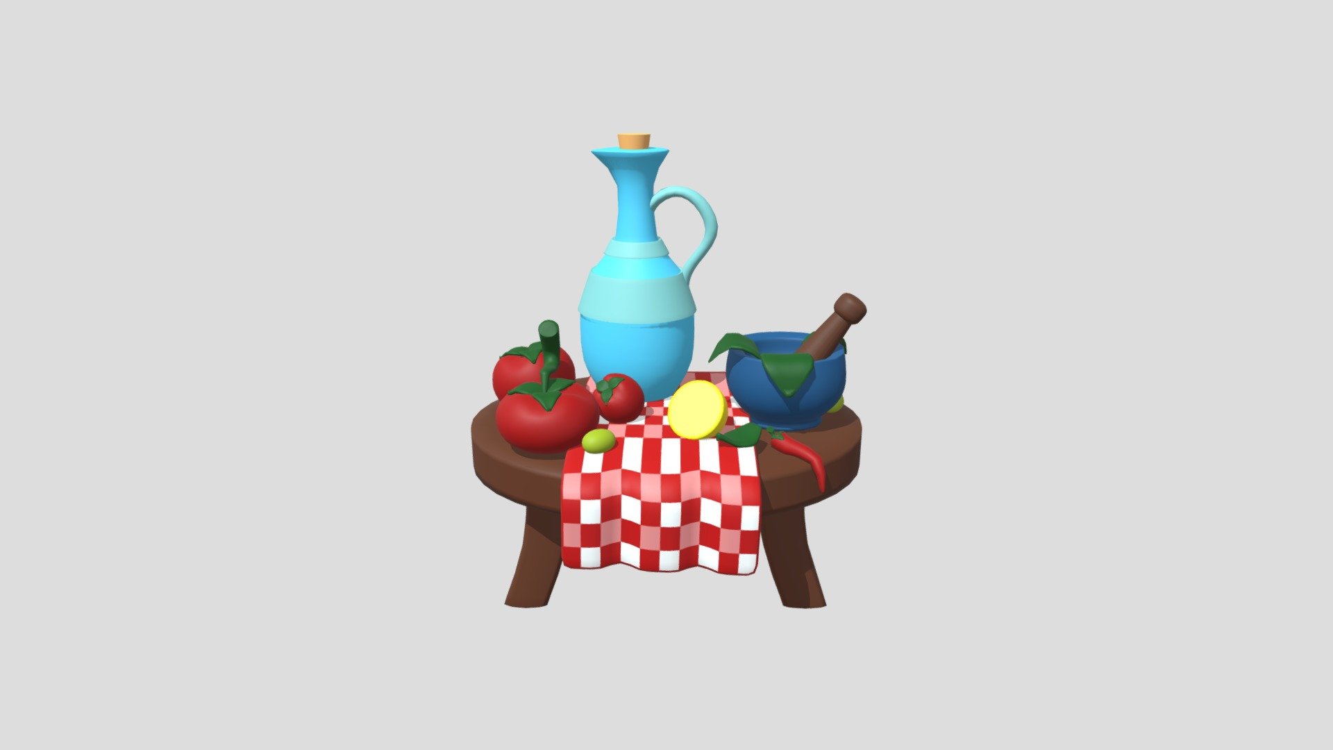 food and etc. 3d model