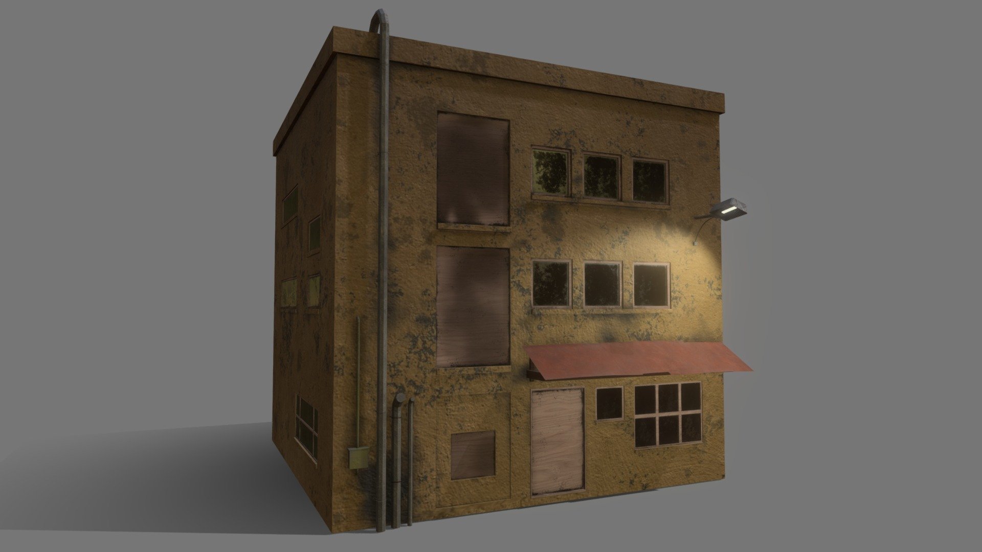 Abandoned House Horror Environment 3d model