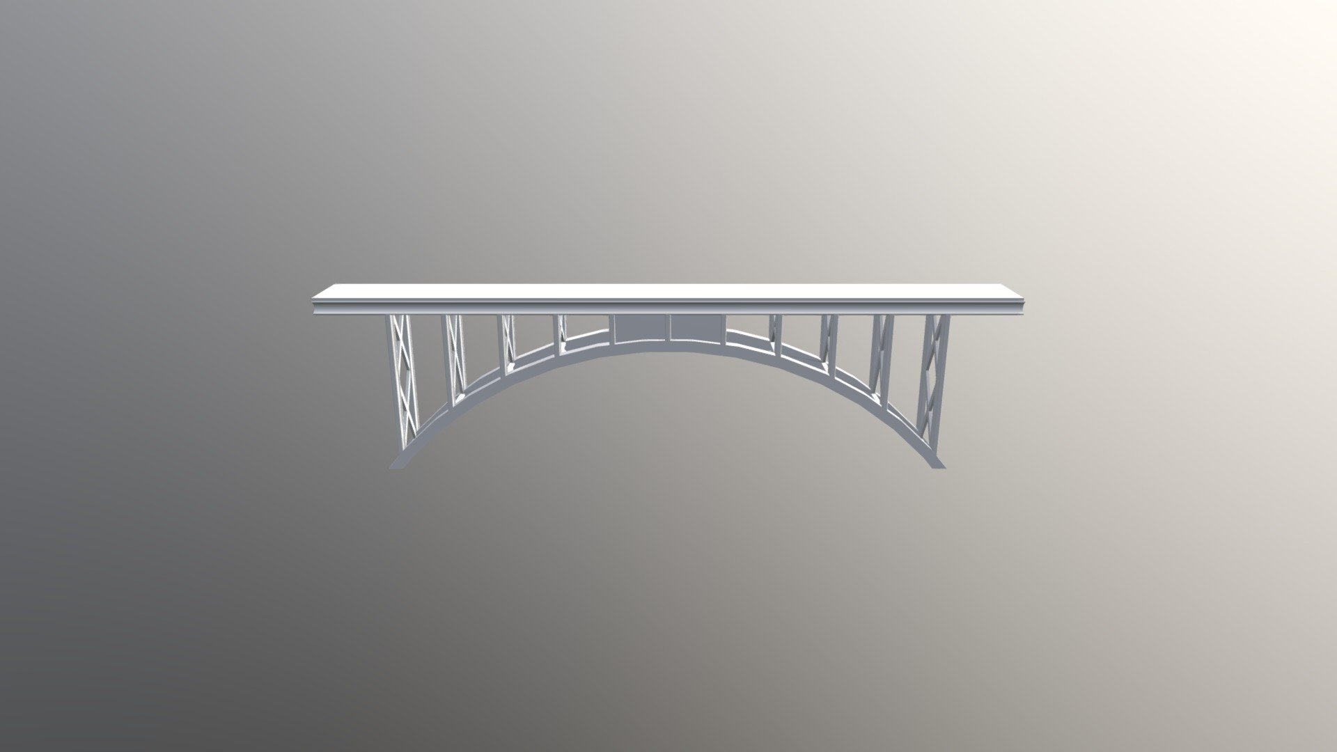 Truss Arch Bridge Ver7 3d model