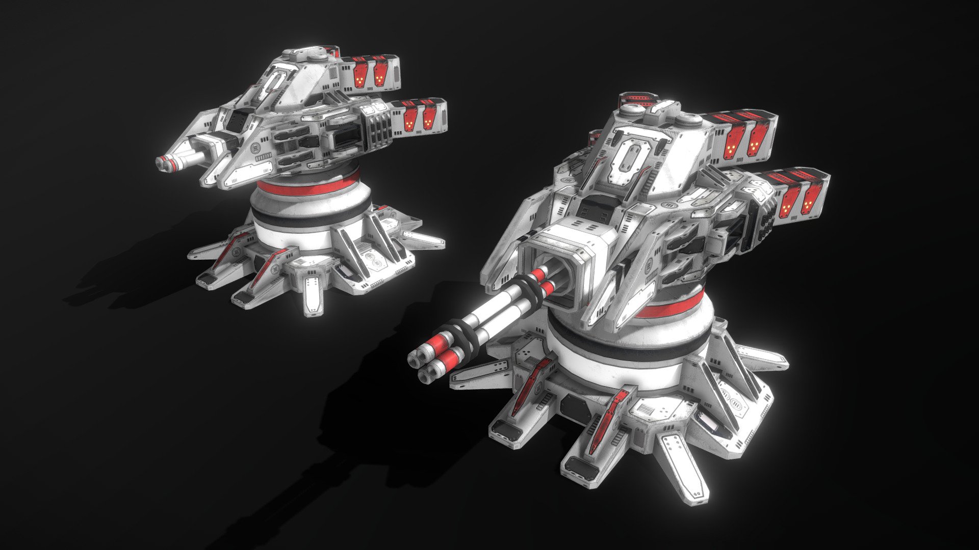 Minigun Turret 3d model