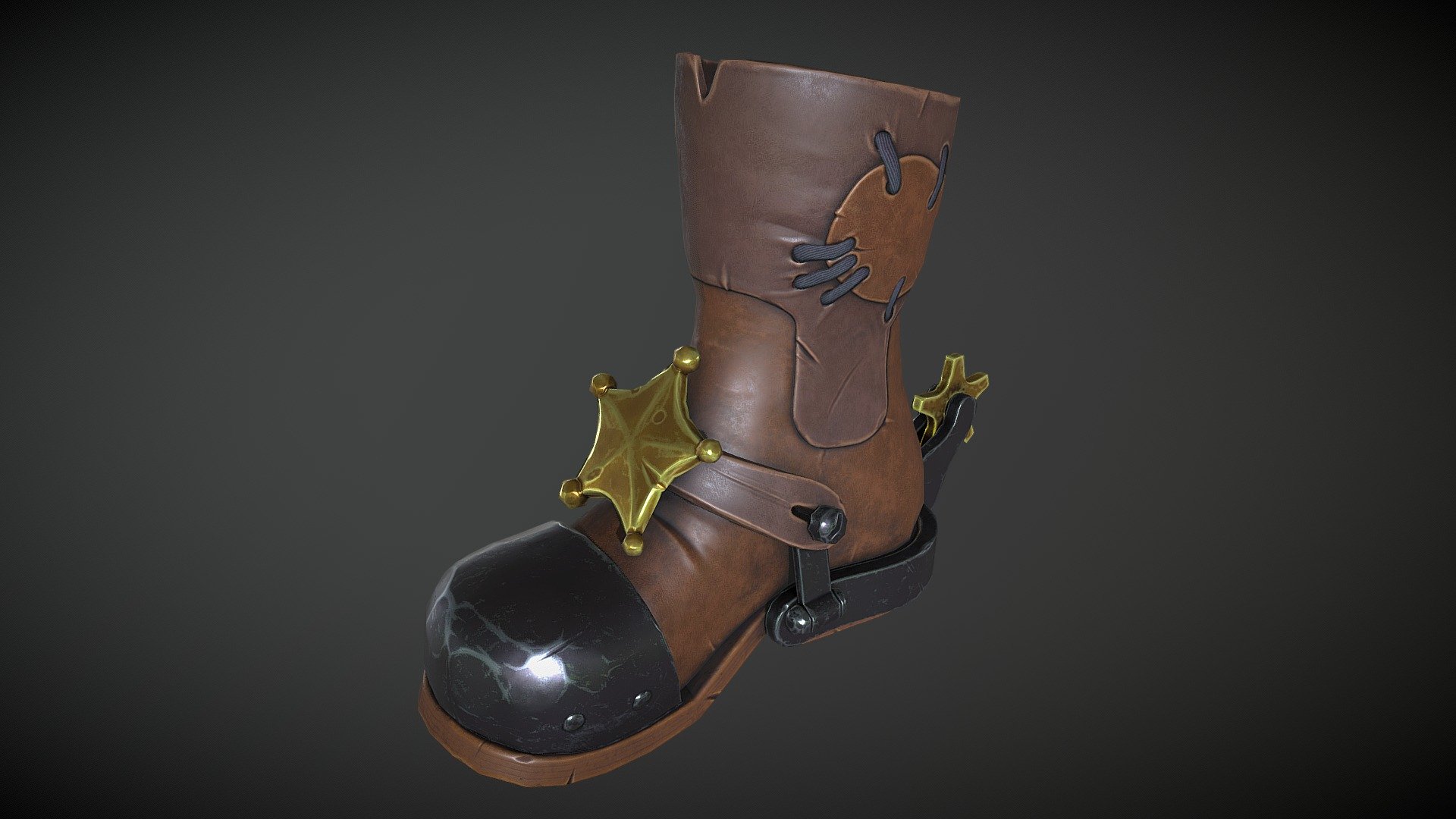 Sheriffs boots 3d model