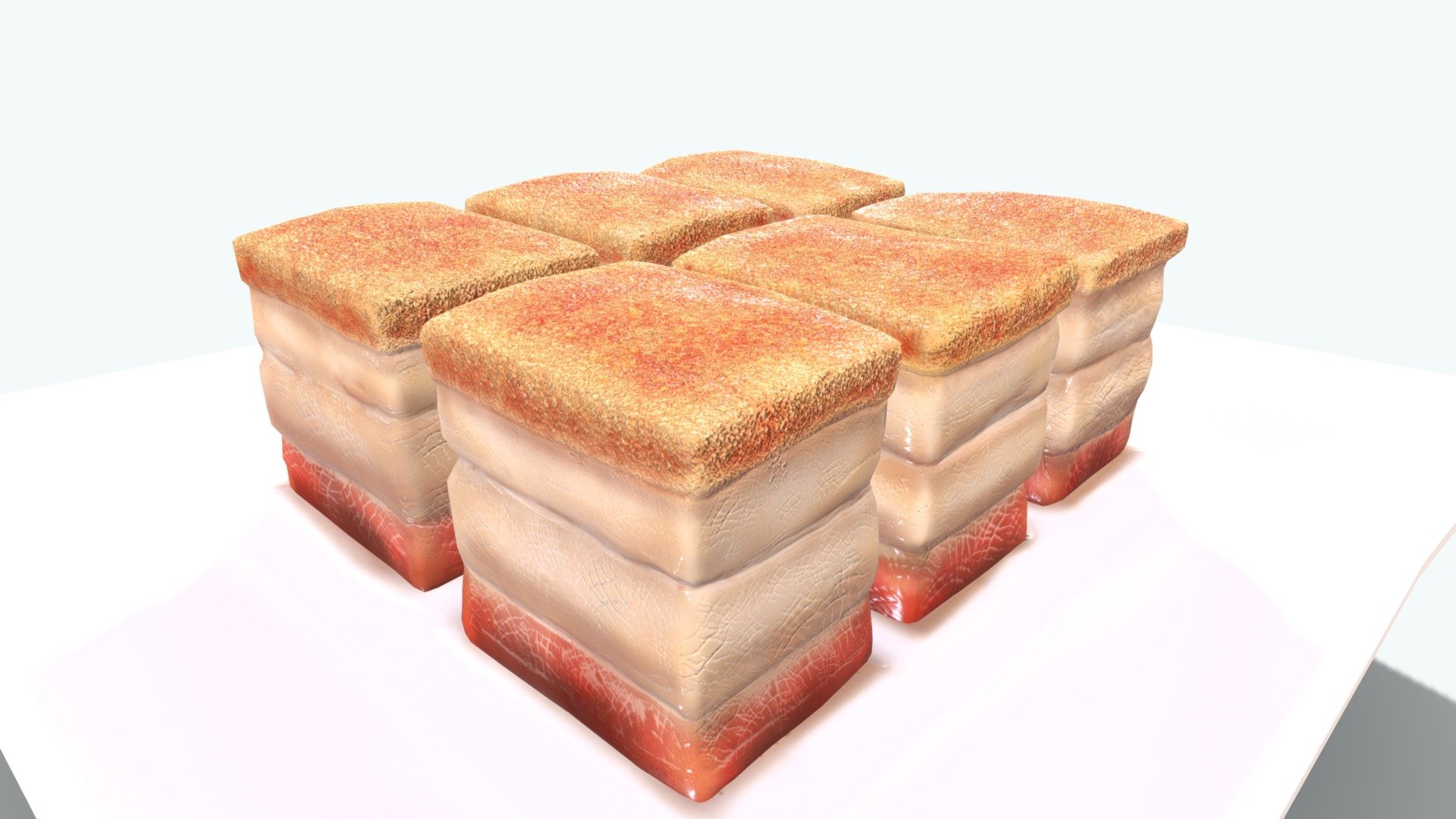 Macau Roast Pork 3d model