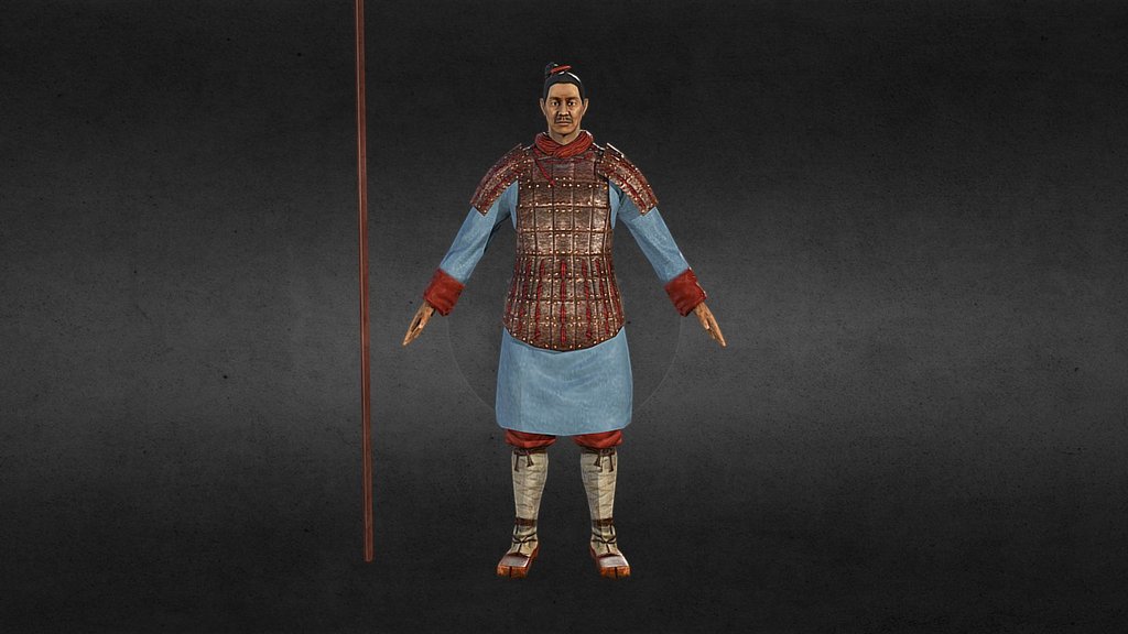 Chinese Warrior 3d model