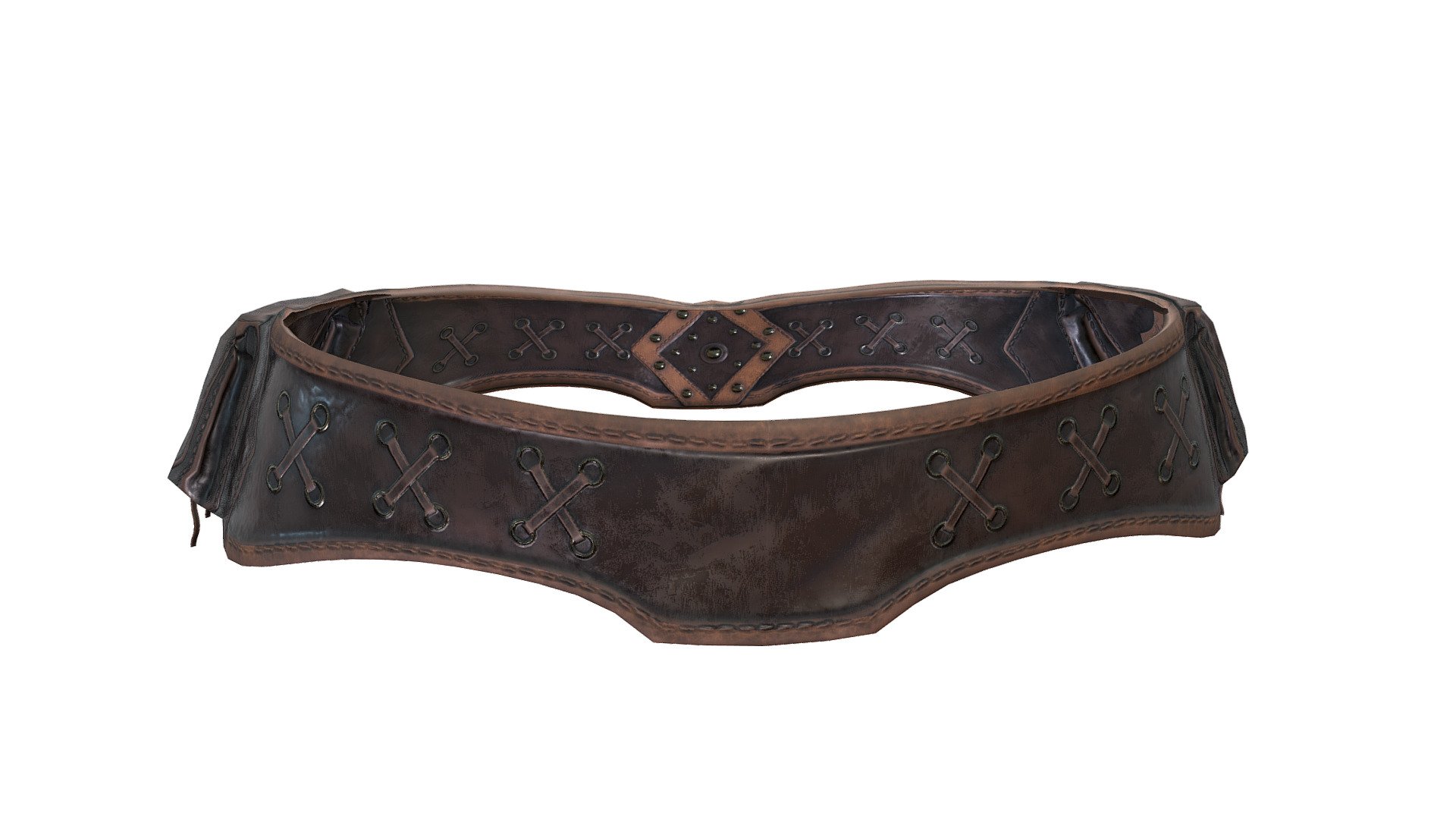 Steampunk Fantasy Belt 3d model